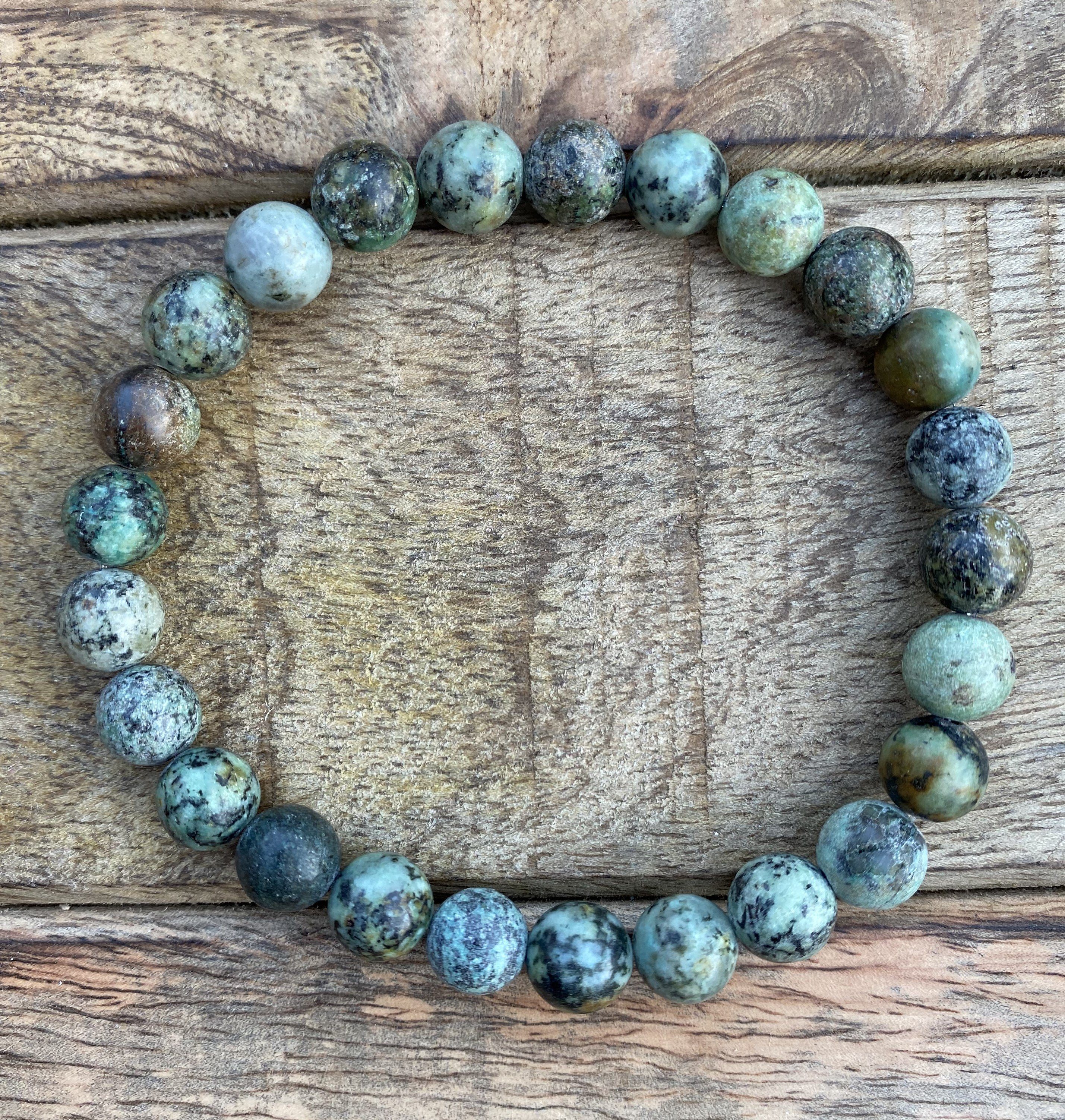 NAHLE Perlenarmband Armband Afrikanischer Türkis Naturstein Armband (inkl. günstig online kaufen