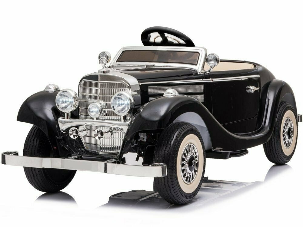 BoGi Elektro-Kinderauto Mercedes Oldtimer 540K Kinderfahrzeug 4x45W 12V Ledersitz EVA Reifen