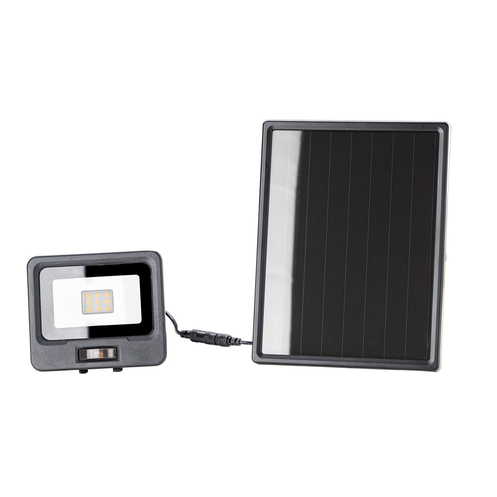 DEMA LED Solarleuchte Solar LED-Strahler mit Bewegungsmelder 10 Watt