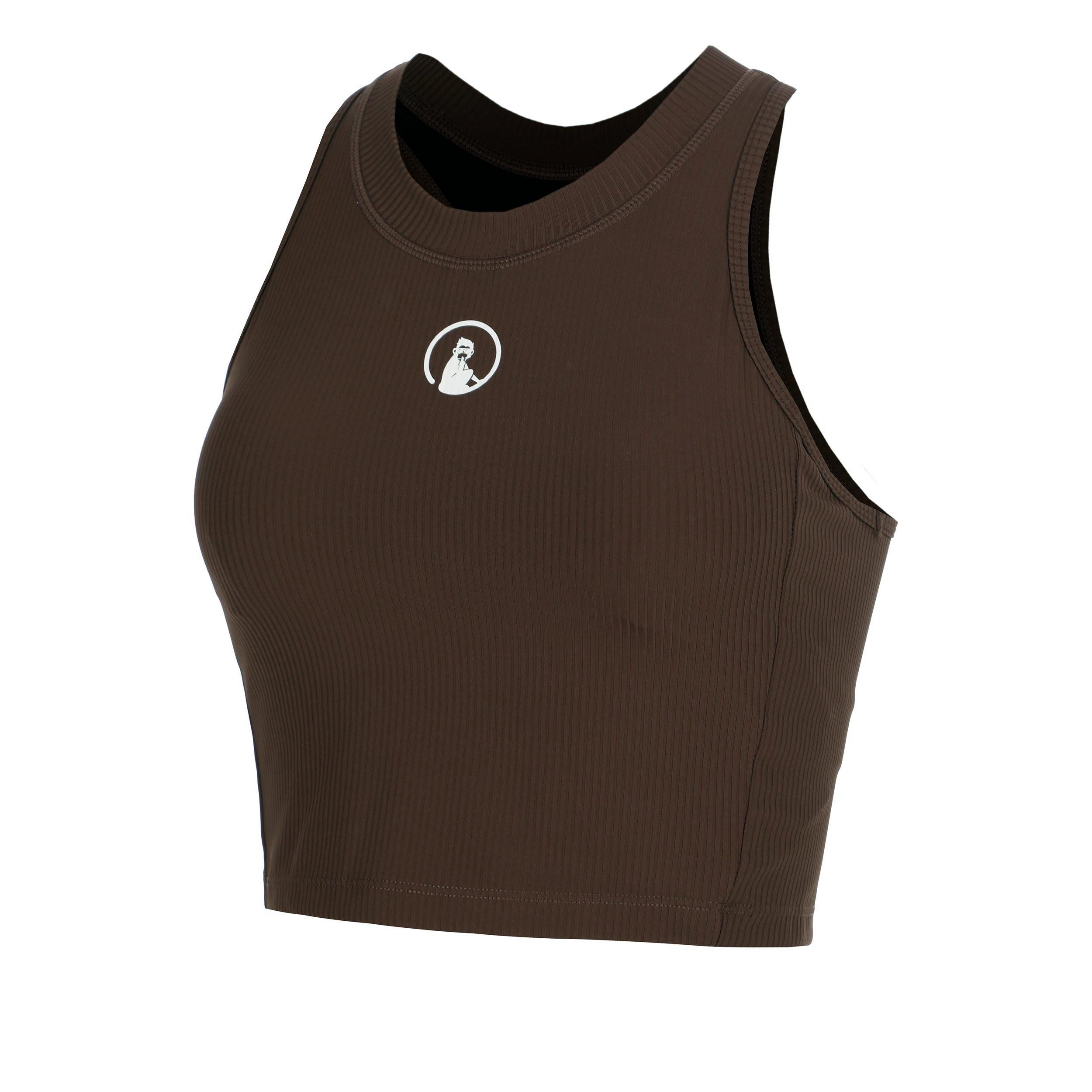 Quiet Please Tanktop Rib Crop
