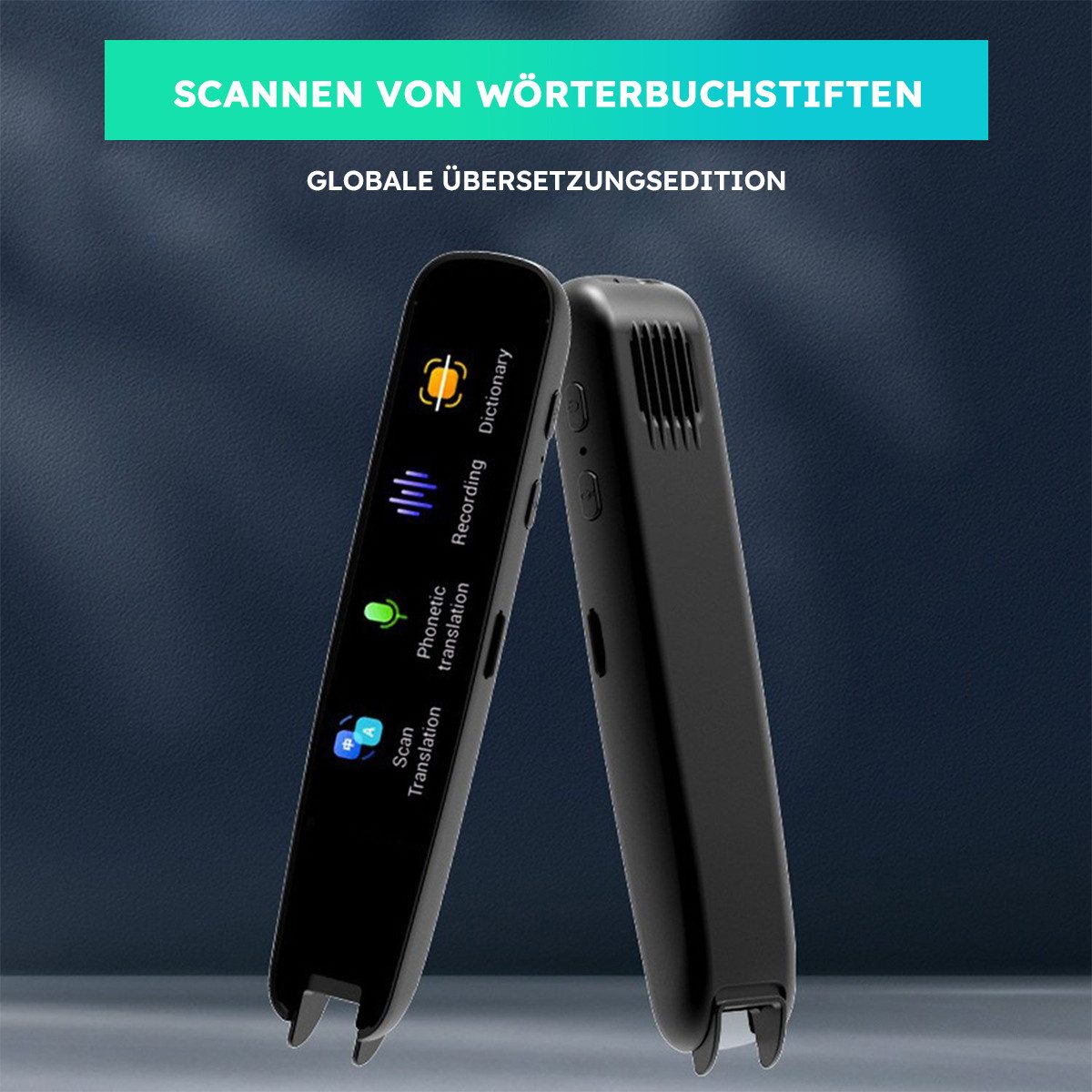 MOPUEA Sprachcomputer Sprachübersetzer Übersetzungs Stift Scannen 112 Sprachen/OCR/WLAN, Sprachübersetzer für Business, Treffen, Reisen, Lernen