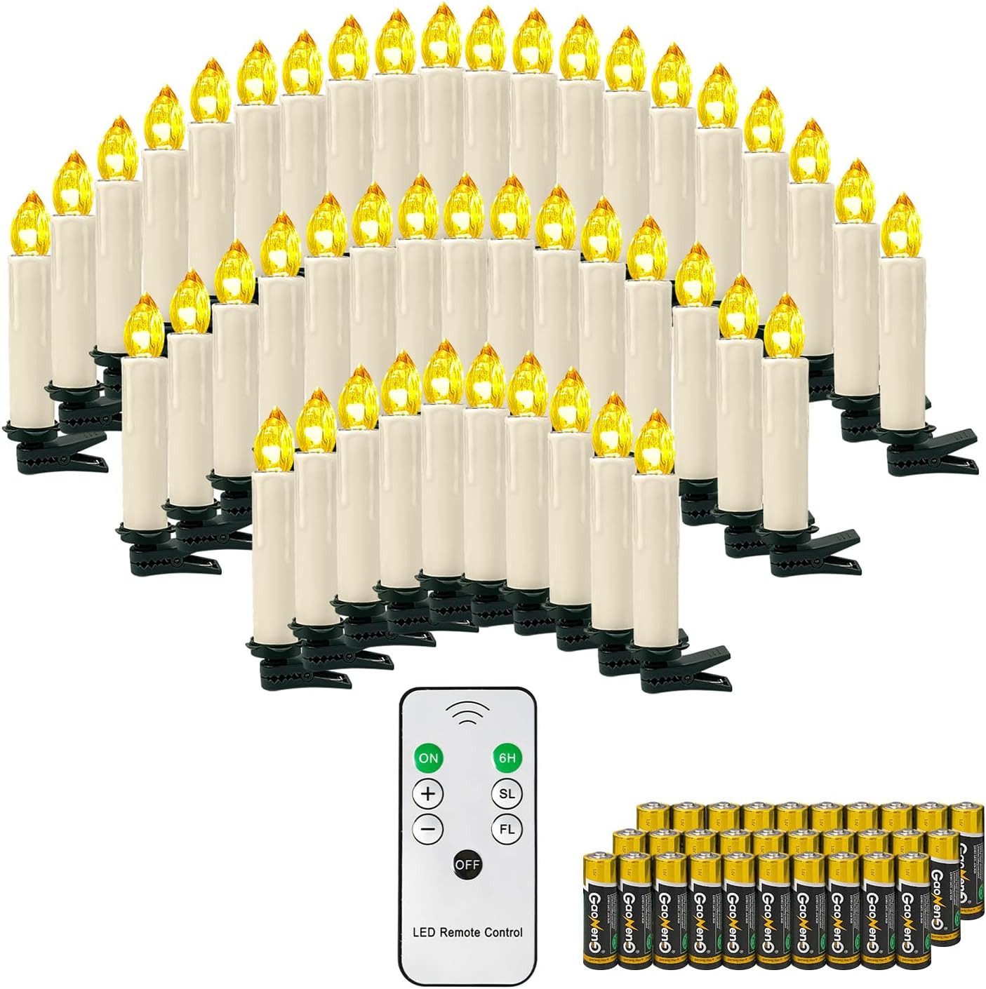 Gotoll LED-Christbaumkerzen CH030BT_W-NEW kabellose Weihnachtsbaumkerzen ch günstig online kaufen