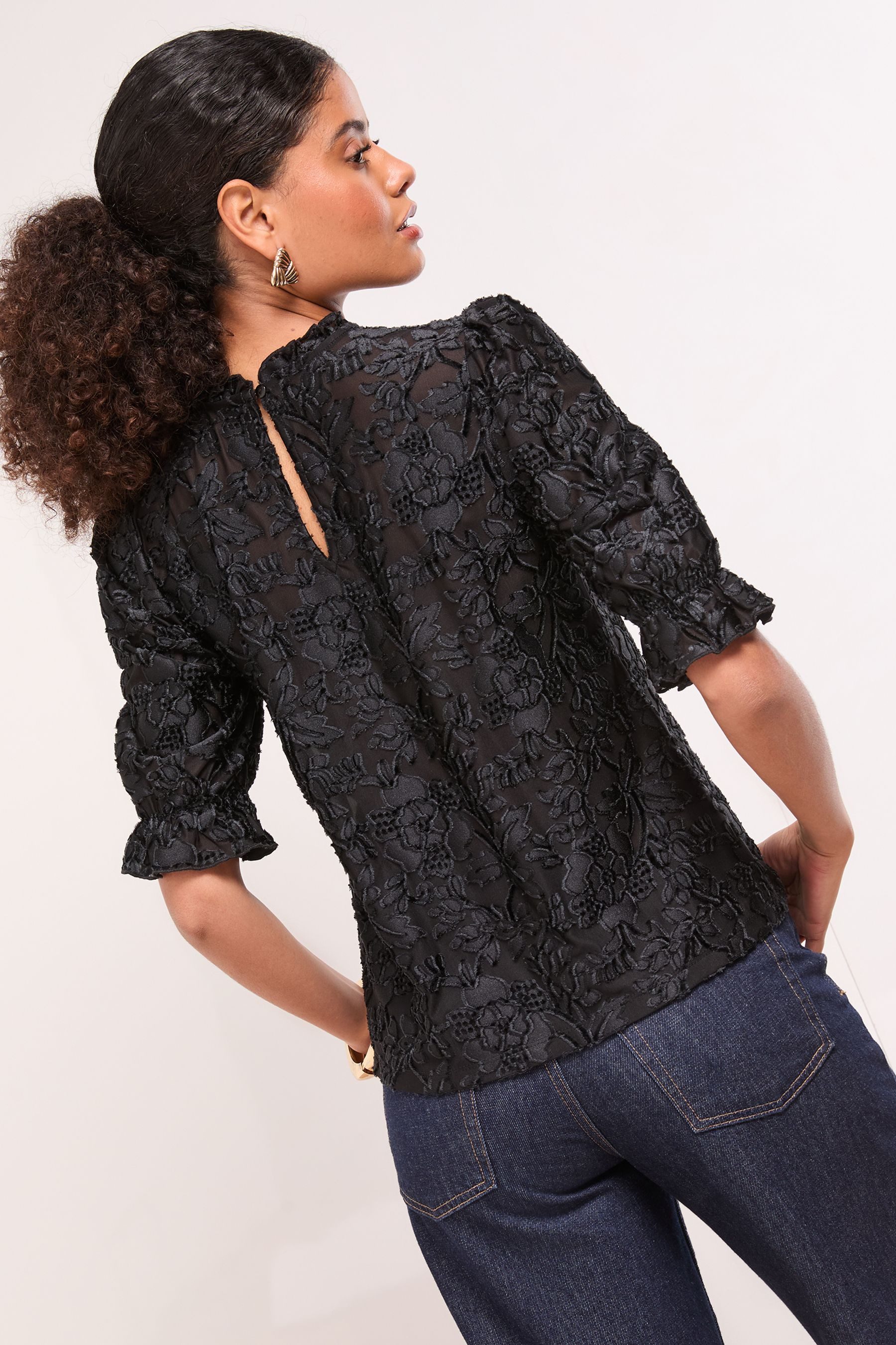 LIPSY Kurzarmbluse Lipsy Oberteil mit Puffärmeln, Regular (1-tlg) günstig online kaufen