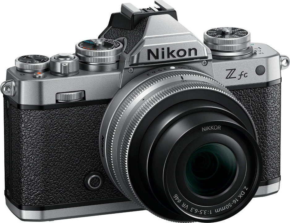 Nikon Z fc + 16-50 VR + 50-250 VR-kit Systemkamera (Z DX 16-50 mm 1:3.5-6.3 VR (SE), Z DX 50-250 mm 1:4.5-6.3 VR, 20,9 MP, Bluetooth, WLAN)