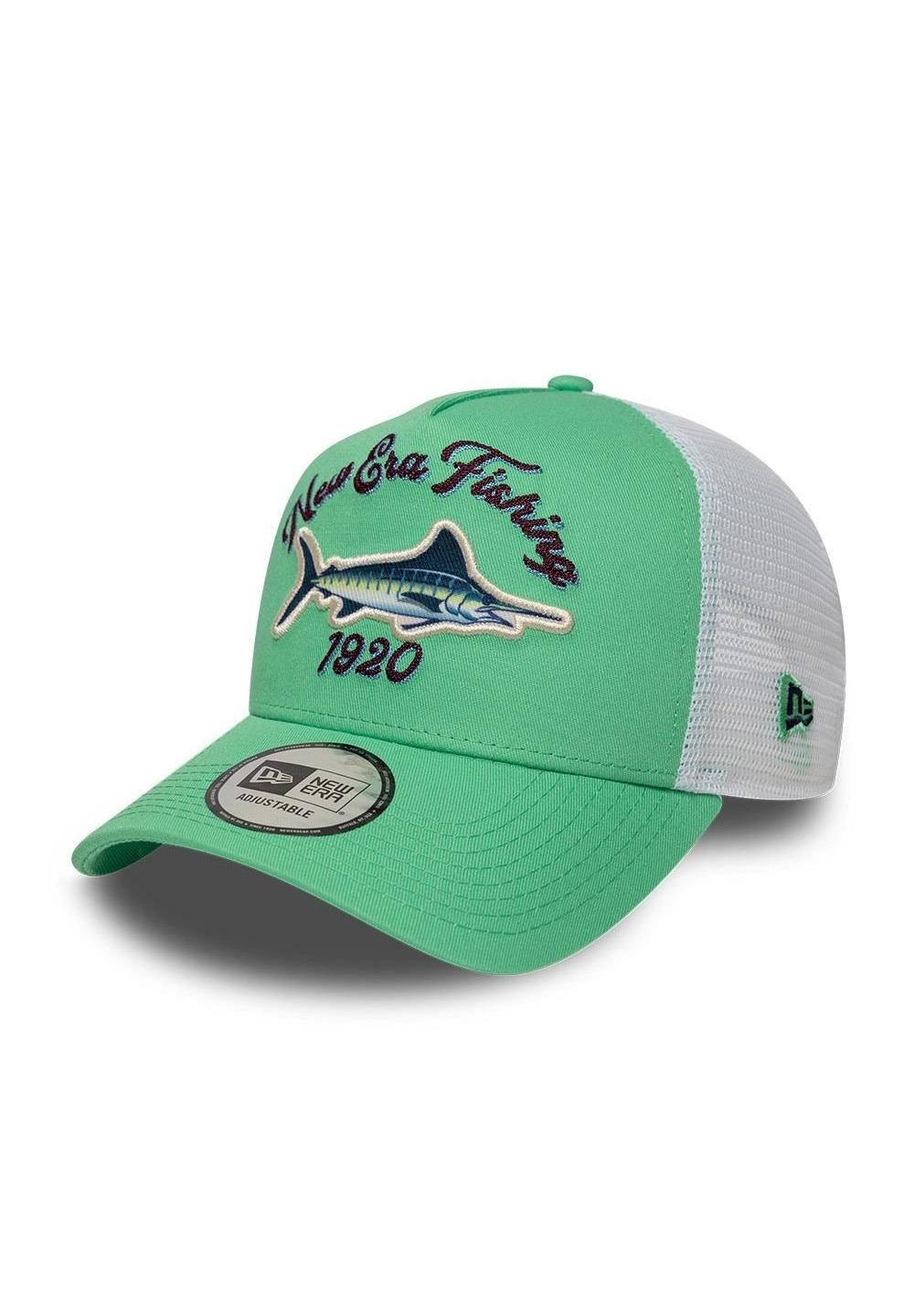 Baseball Cap Fishing New Era A-Frame Adjustable Trucker Cap Grün