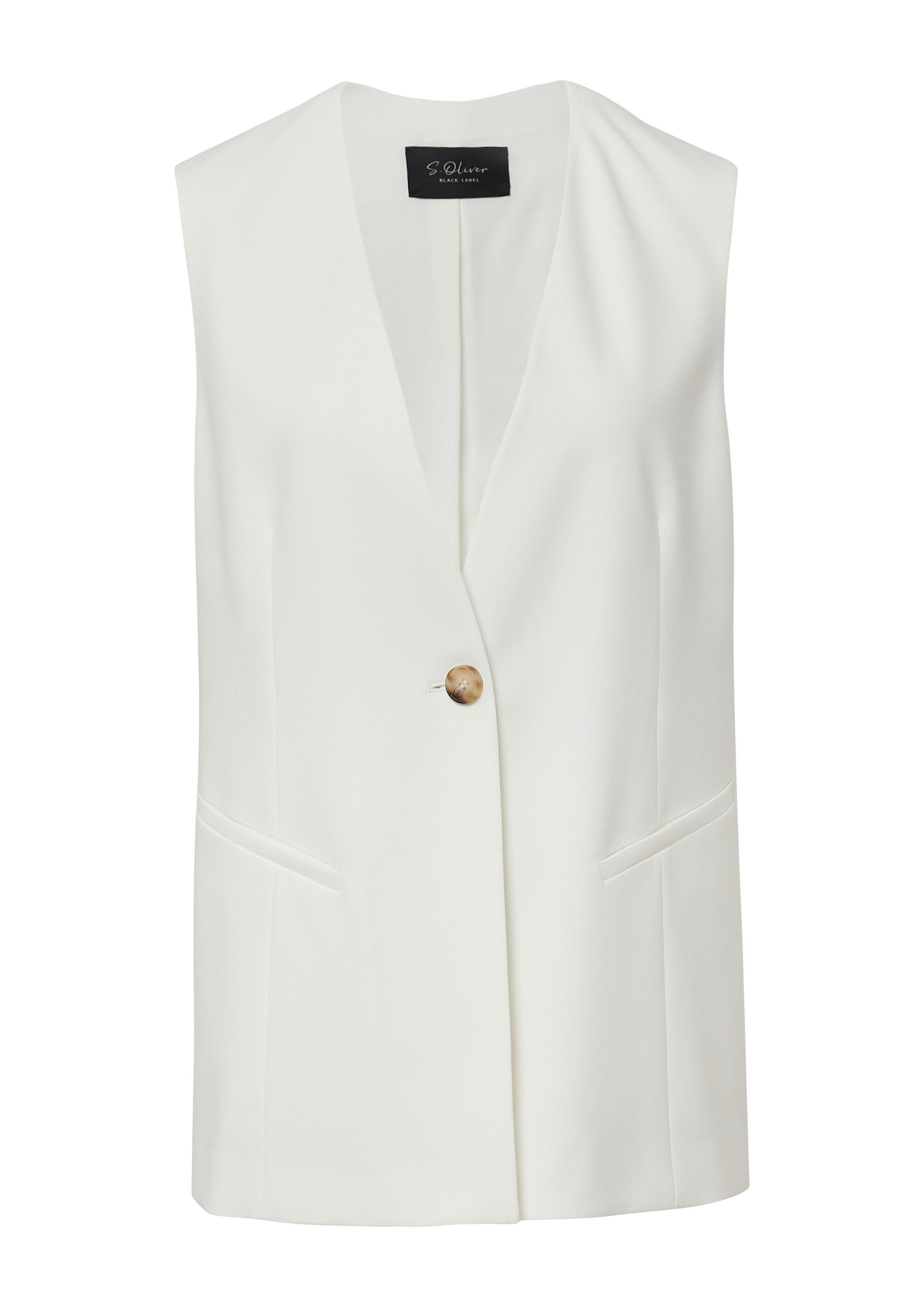 s.Oliver Funktionsweste Indoor-Weste Lange Weste aus Viskosemix im Relaxed günstig online kaufen