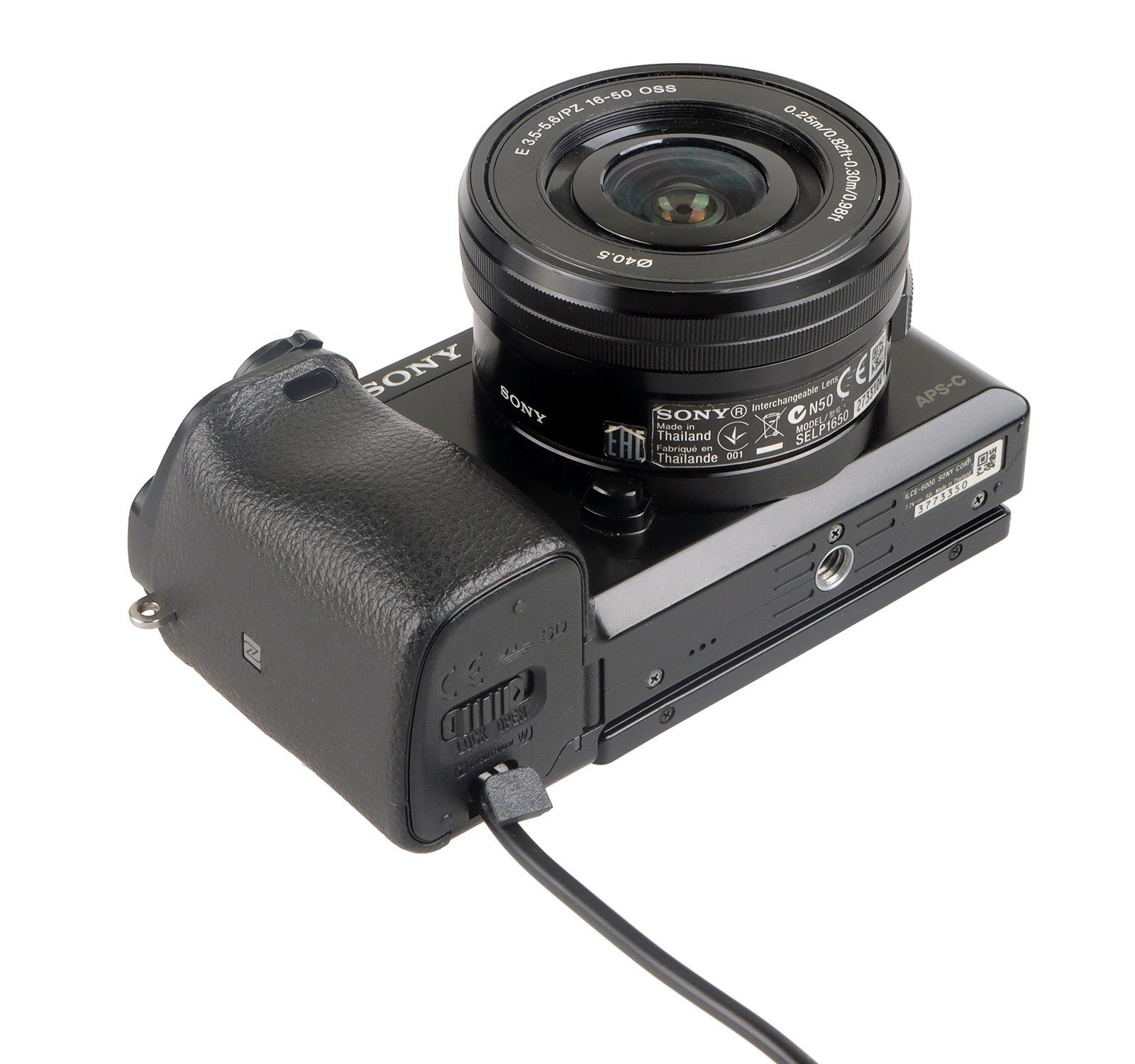 ayex DC-Coupler für Sony NP-FW50 V-Mount Akku-Dummy Kameras für Kamera-Akku mit