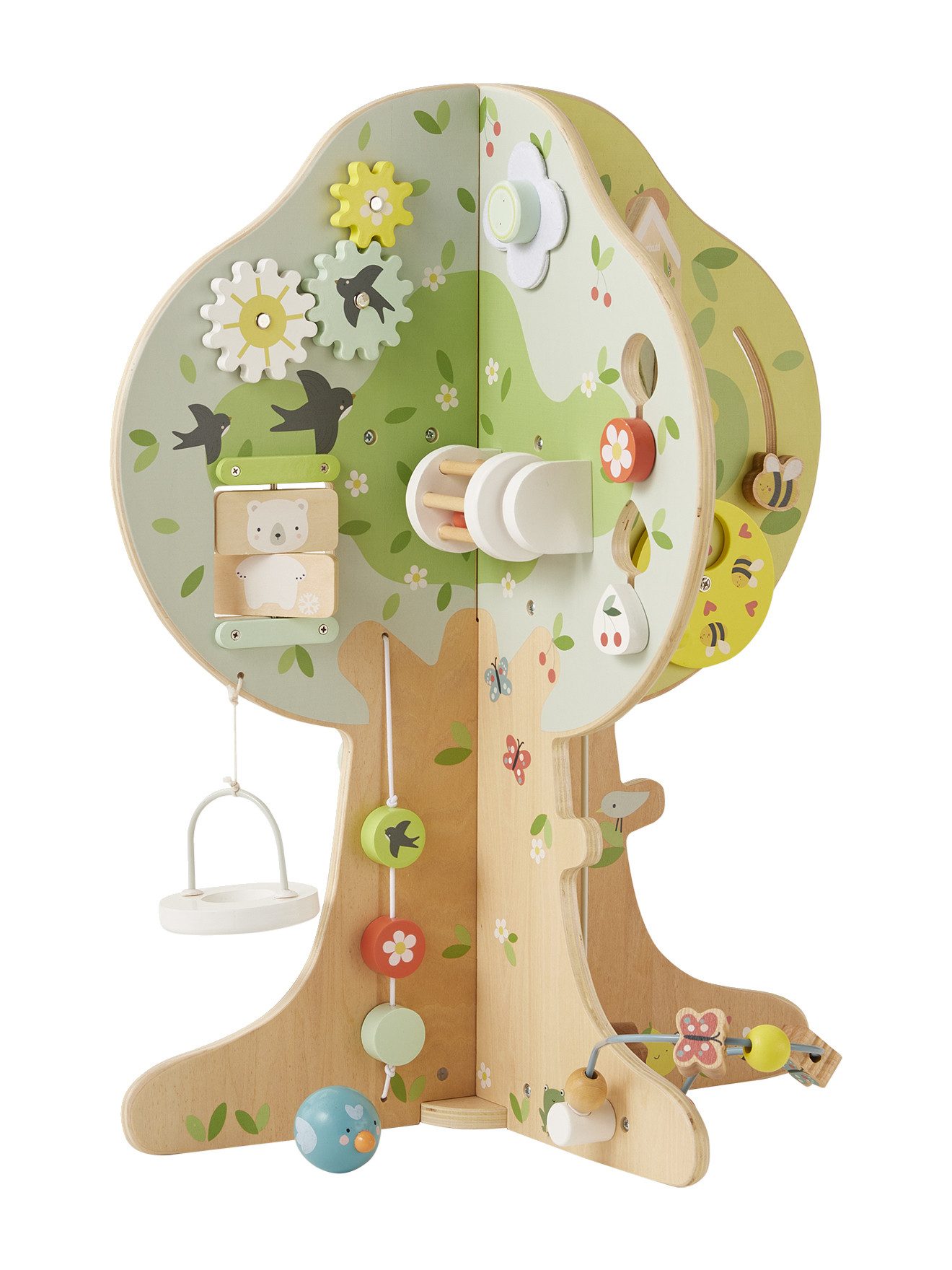 vertbaudet Lernspielzeug Activity-Baum aus Holz FSC®
