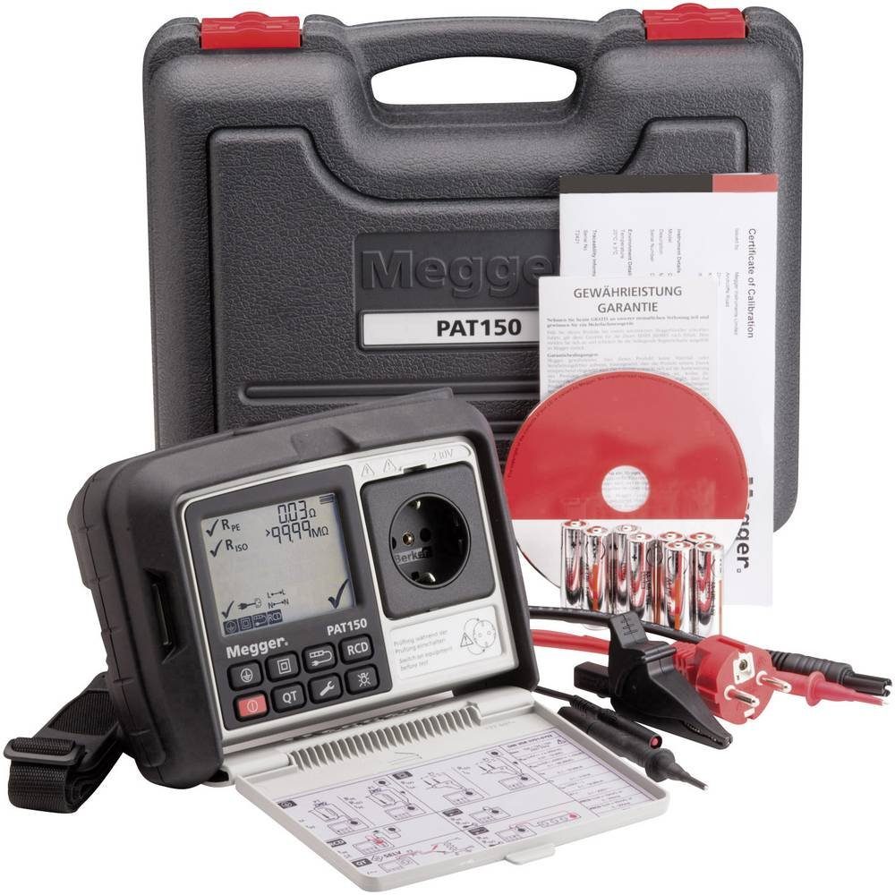 Thumbnail - Megger Multimeter PAT150, Gerätetester nach DIN VDE 0701-0702, BGV, RCD/FI Test