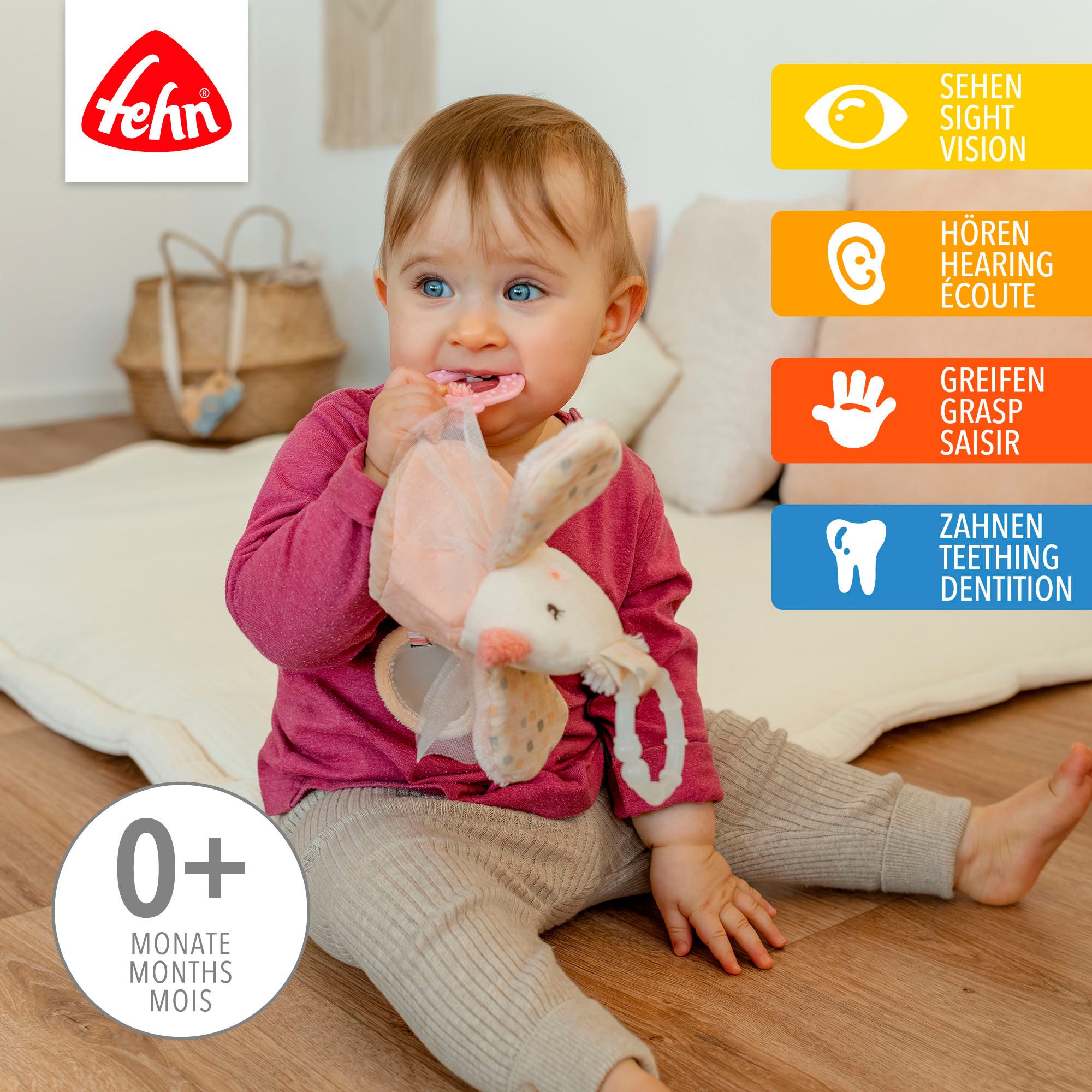 Fehn Greifspielzeug feehnLAND, Activity-Vogel, zur Befestigung an Kinderwag günstig online kaufen