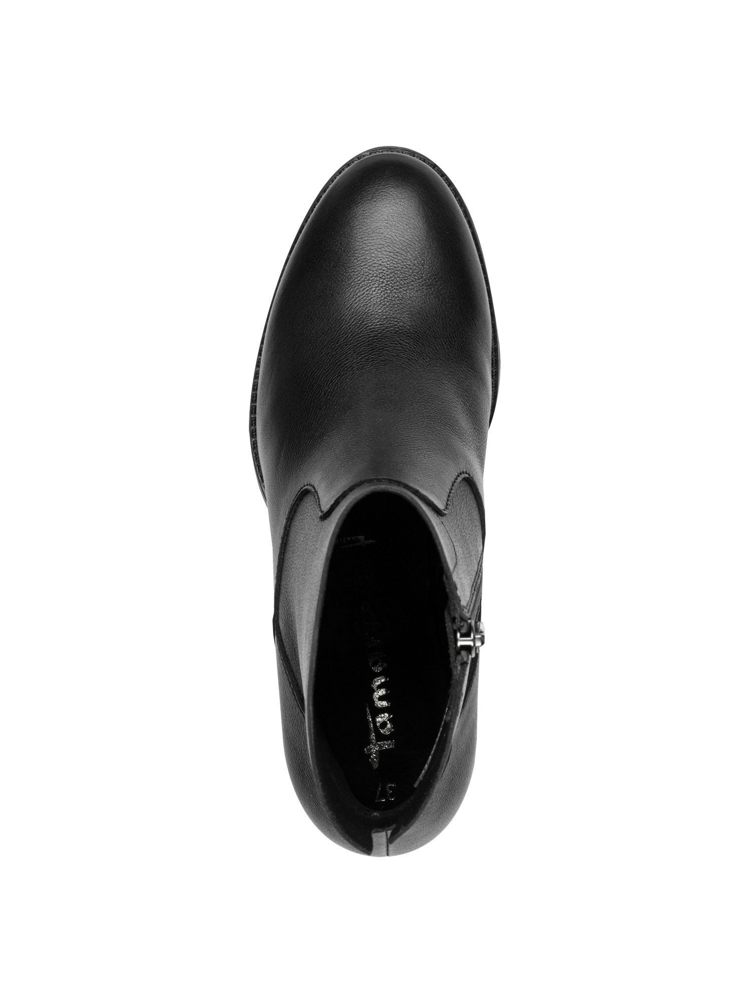Tamaris ANTIslide, COMFORT-Lining aus Leder Blockabsatz Stiefelette ANTIslide
