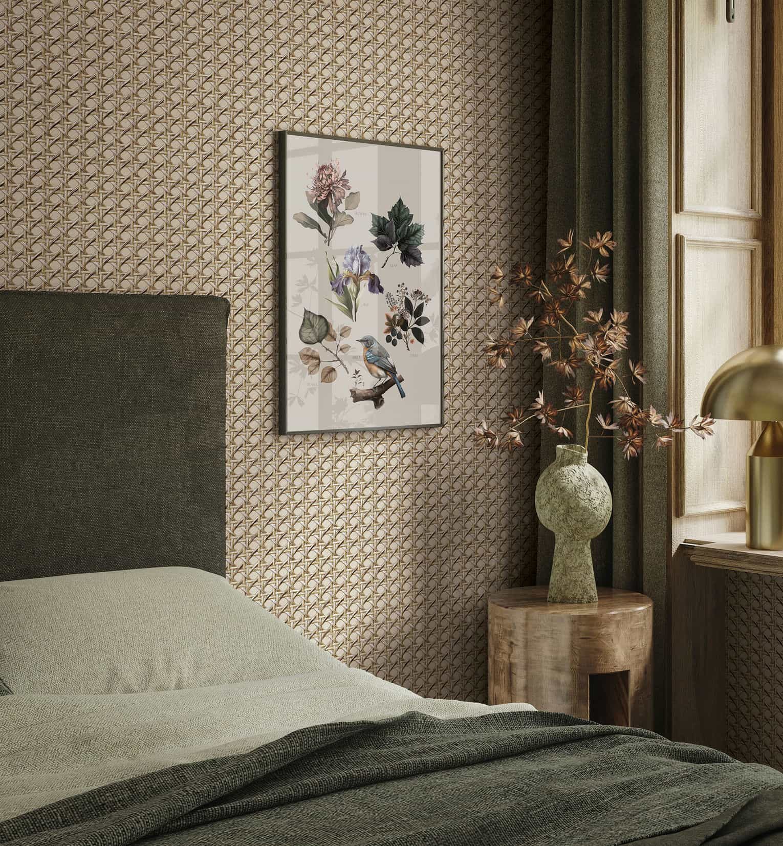 Marburg Vliestapete Tapete Whispering Woods, geprägt, grafisch, moderne Vliestapete für Wohnzimmer Schlafzimmer Küche
