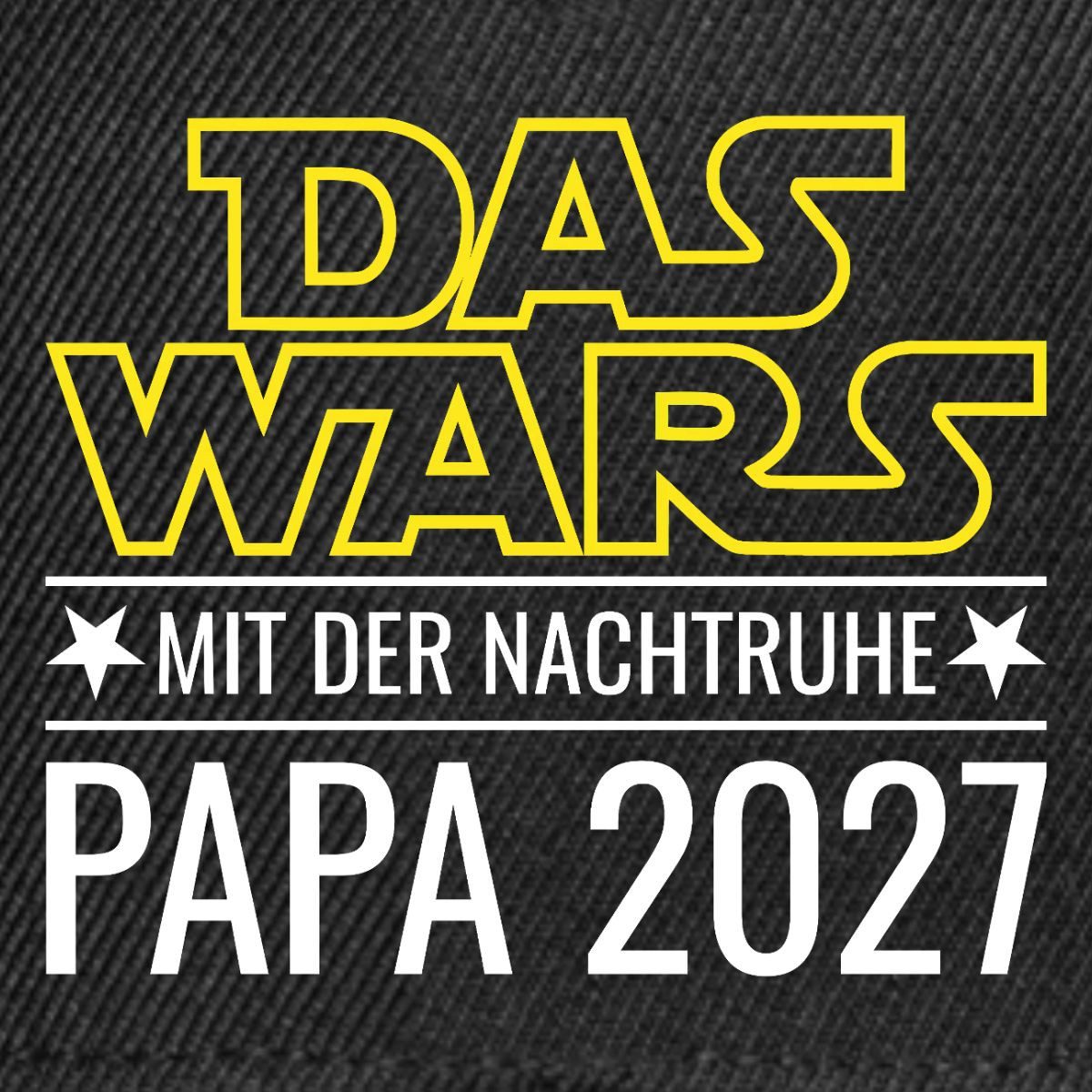 Spreadshirt Snapback Cap Das Wars Mit Der Nachtruhe Papa 2027 Snapback Cap (1-St)