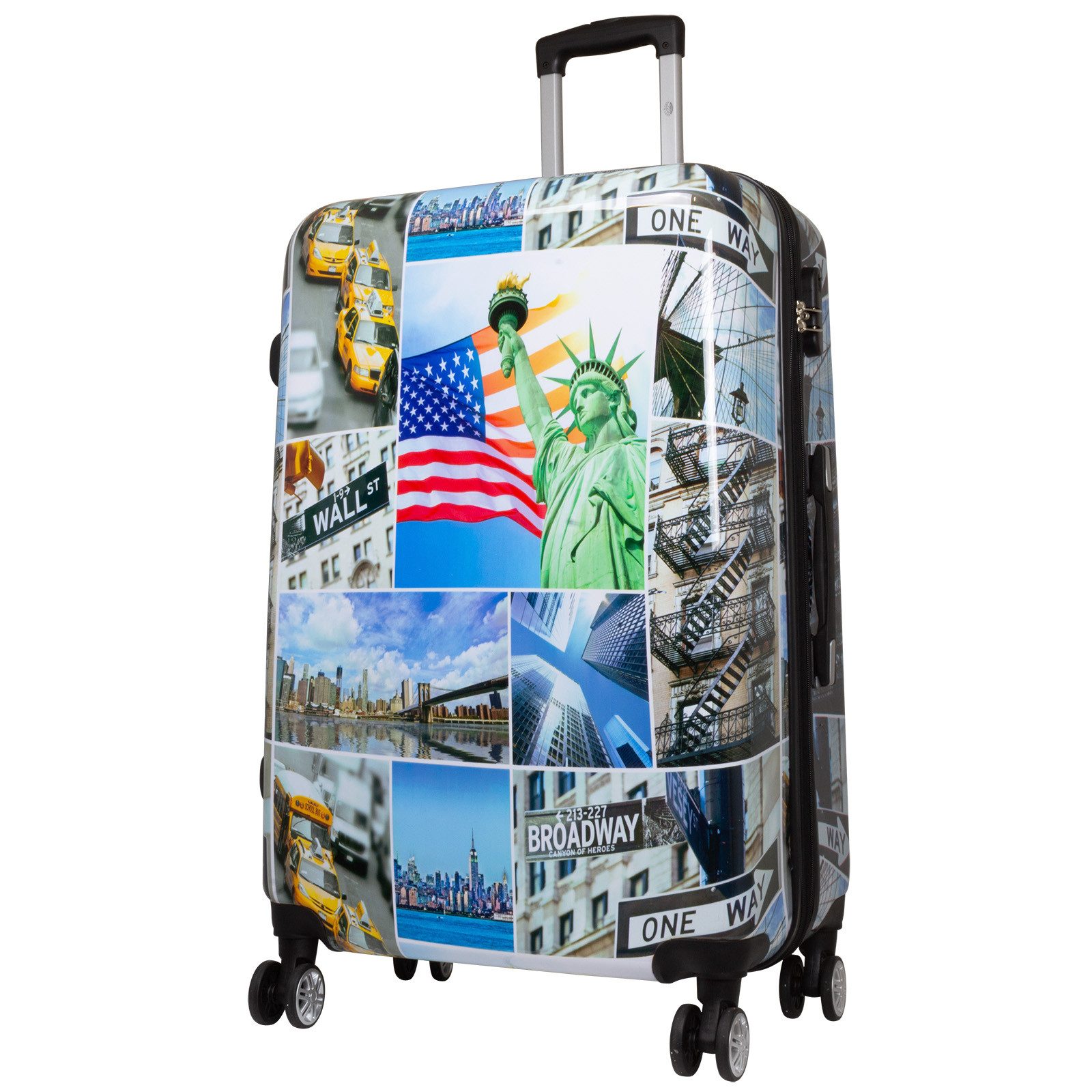 Trendyshop365 Hartschalen-Trolley Liberty, bunter Koffer mit Motiv, 3 Größe günstig online kaufen