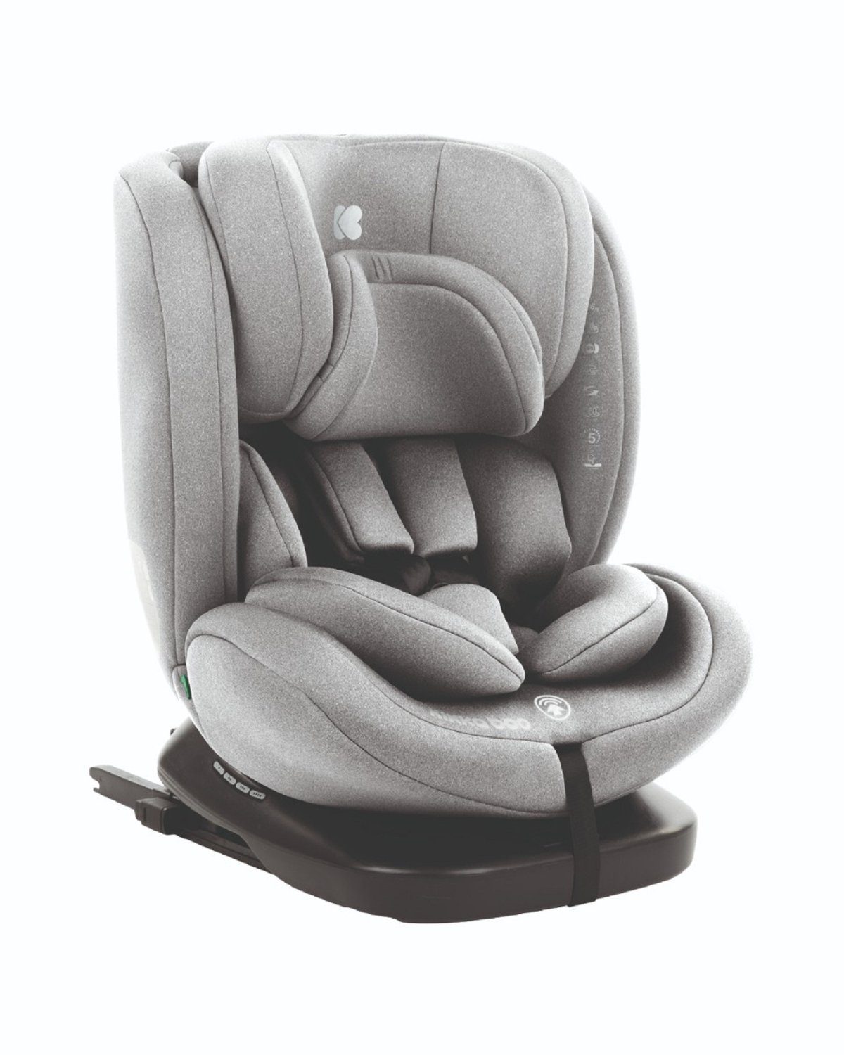 Kikkaboo Autokindersitz Kindersitz i-Comfort, i-Size, bis: 36 kg, (40-150 cm) Isofix Top-Tether 360° drehbar hellgrau