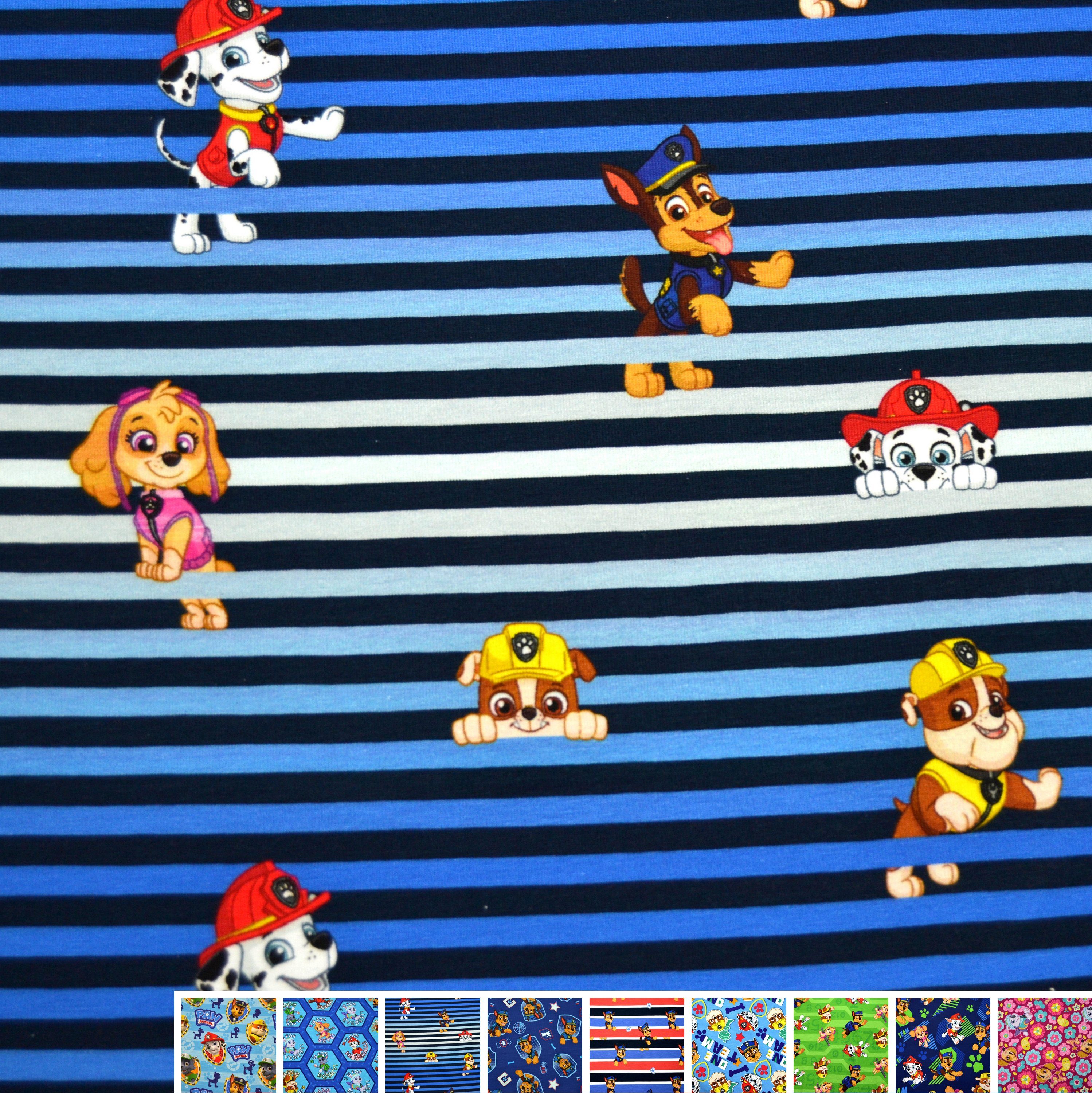 MAGAM-Stoffe Stoff "Paw Patrol", Kinder Jersey ÖKO-TEX Meterware ab 50cm