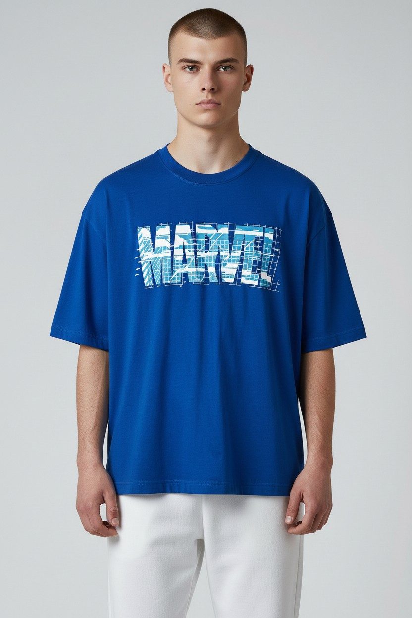 MARVEL T-Shirt Oversized Jersey Kurzarmshirt aus Baumwolle Gr. S - XXL
