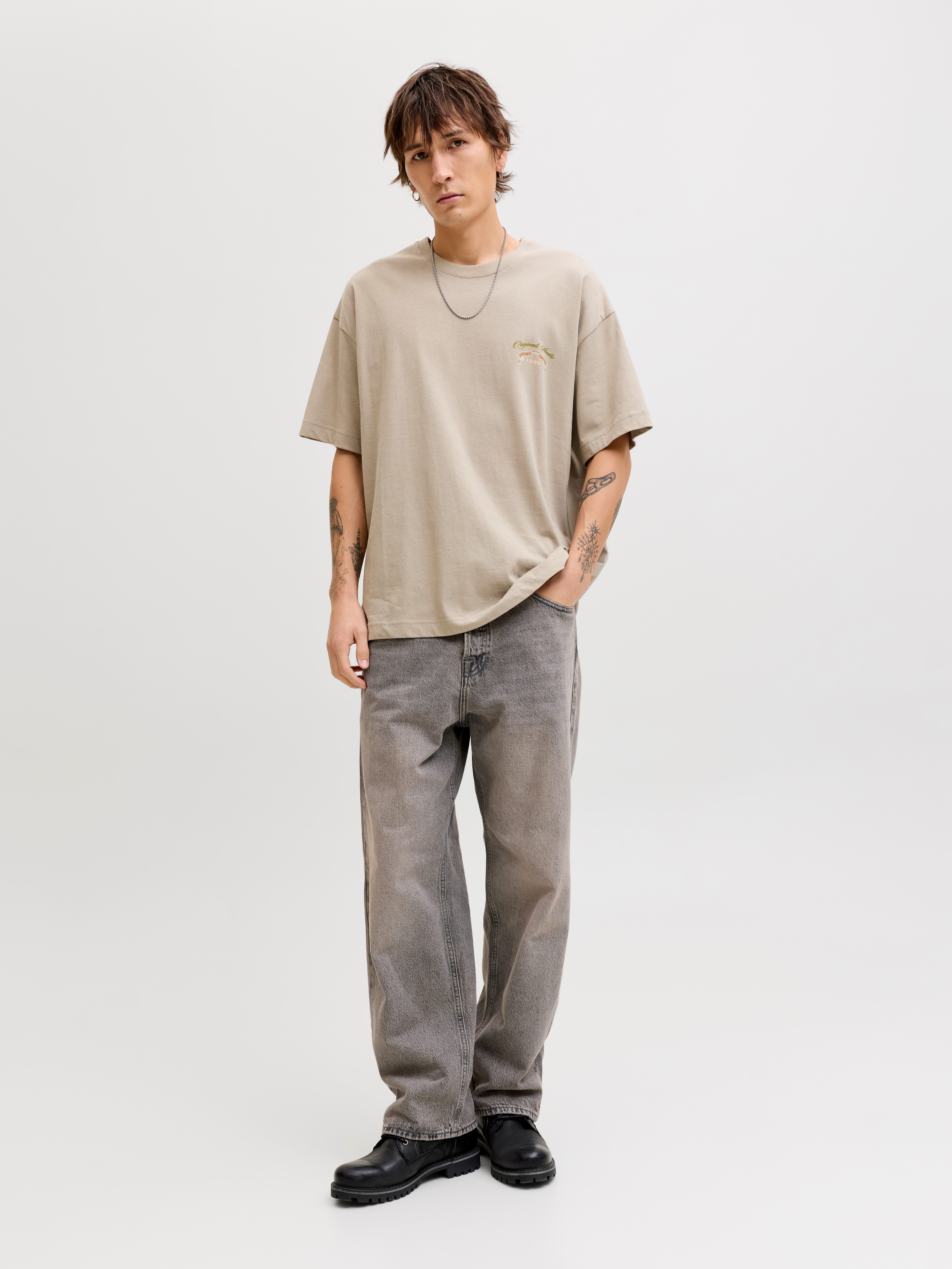 Jack & Jones T-Shirt JORUPSTATE GRAPHIC BACK TEE SS CN – Bild 3 von 5