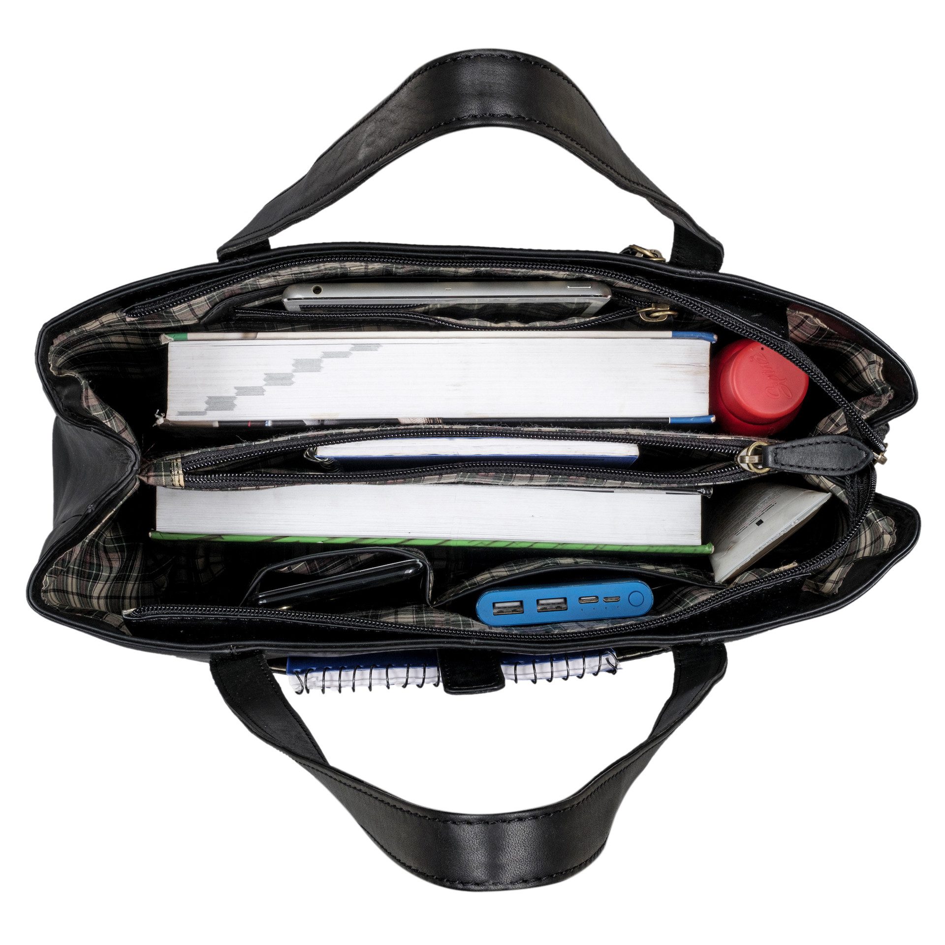 Benthill Henkeltasche Echt Leder Damen Tasche Handtasche Große Vintage Umhängetasche XL, Reißverschlussfach