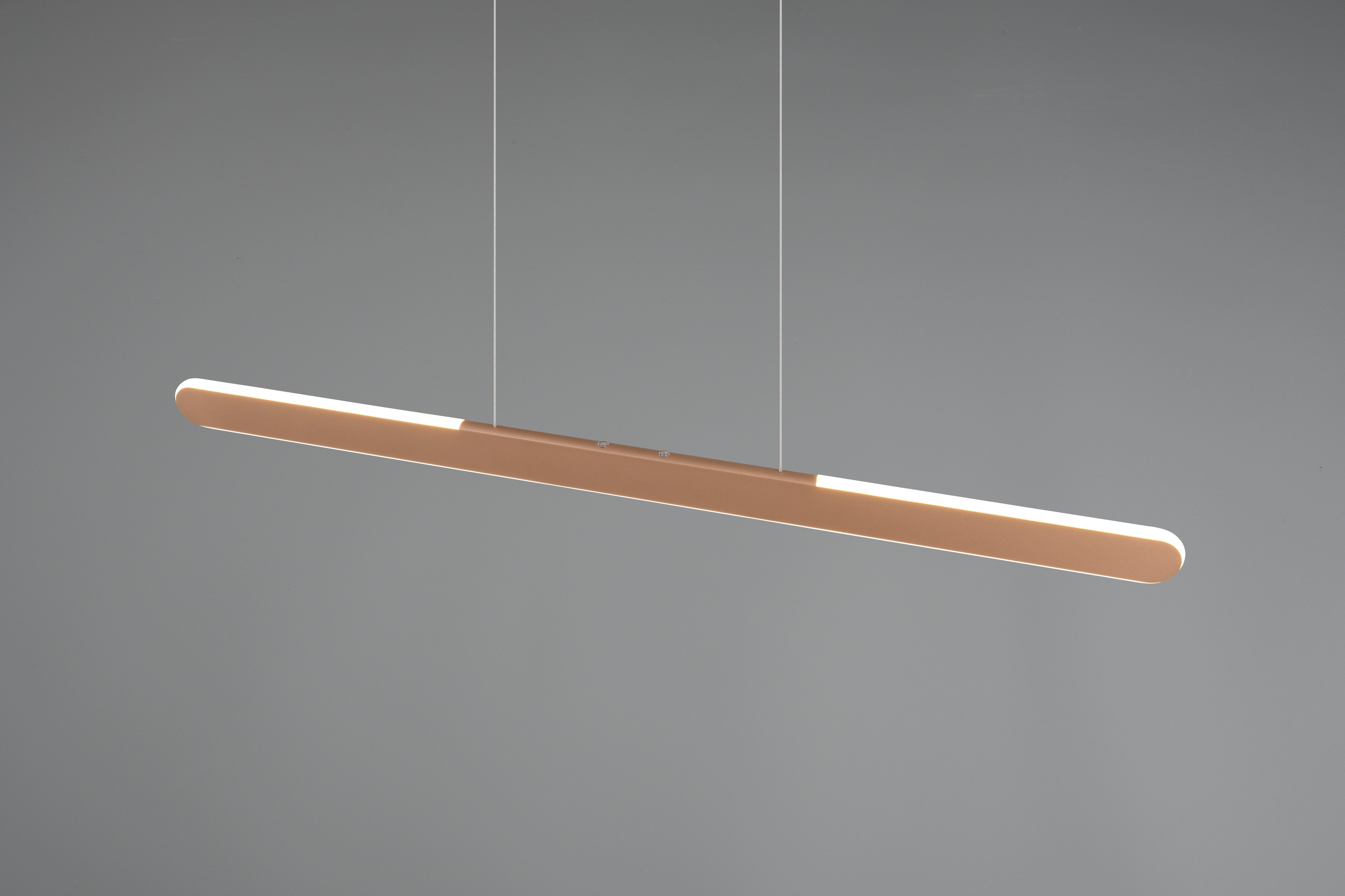 TRIO Leuchten LED Pendelleuchte HELIOS, bis 150 cm höhenverstellbare LED Hängelampe 28W 3300 Lumen, Dimmfunktion, LED fest integriert, warmweiß - kaltweiß, CCT warmweiß-kaltweiß 2700-6500K, dimmbar Touch Sensor, up+down light