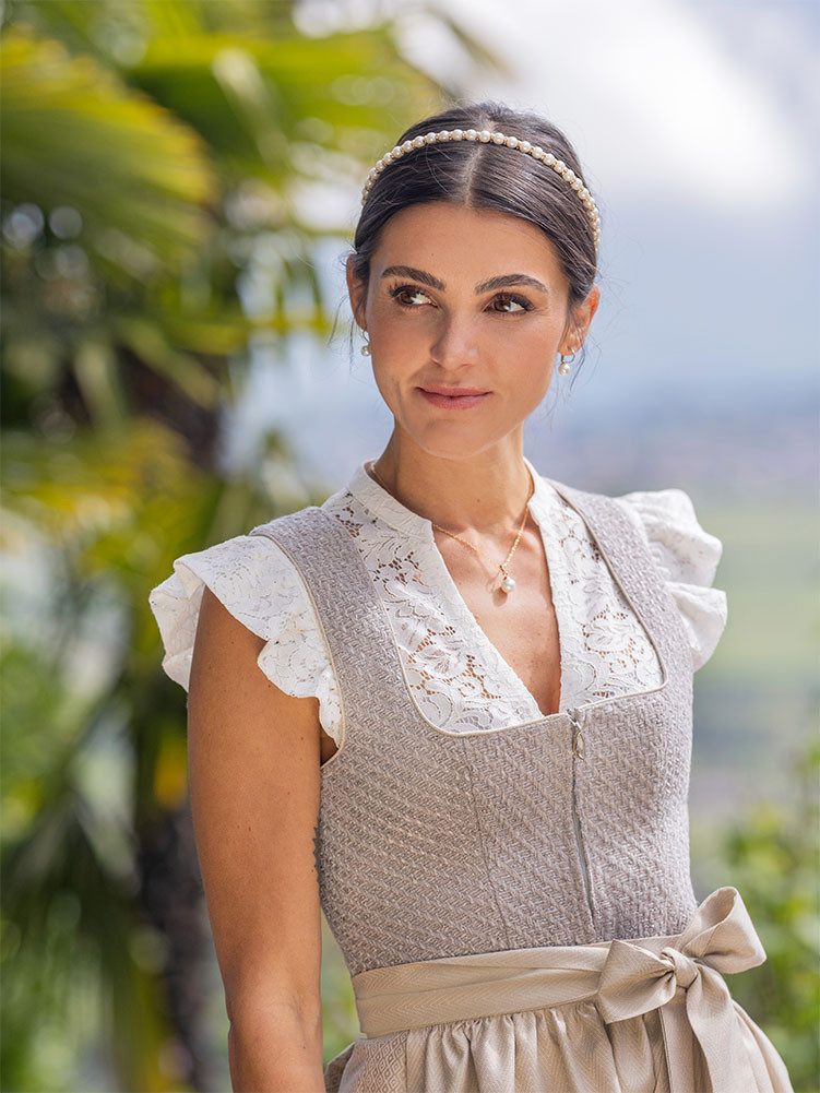 MarJo Dirndlbluse Dirndlbluse Segnitz Flügelarm ecru günstig online kaufen