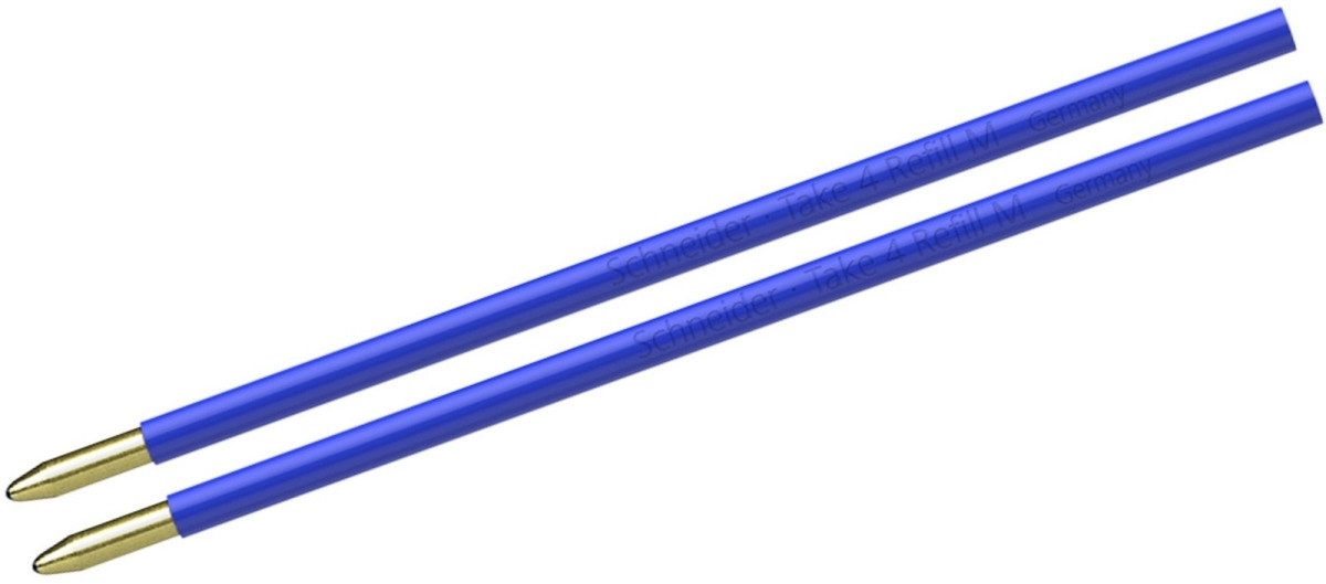 SCHNEIDER Kugelschreiber Kugelschreibermine Take4 VE=2 Stück blau