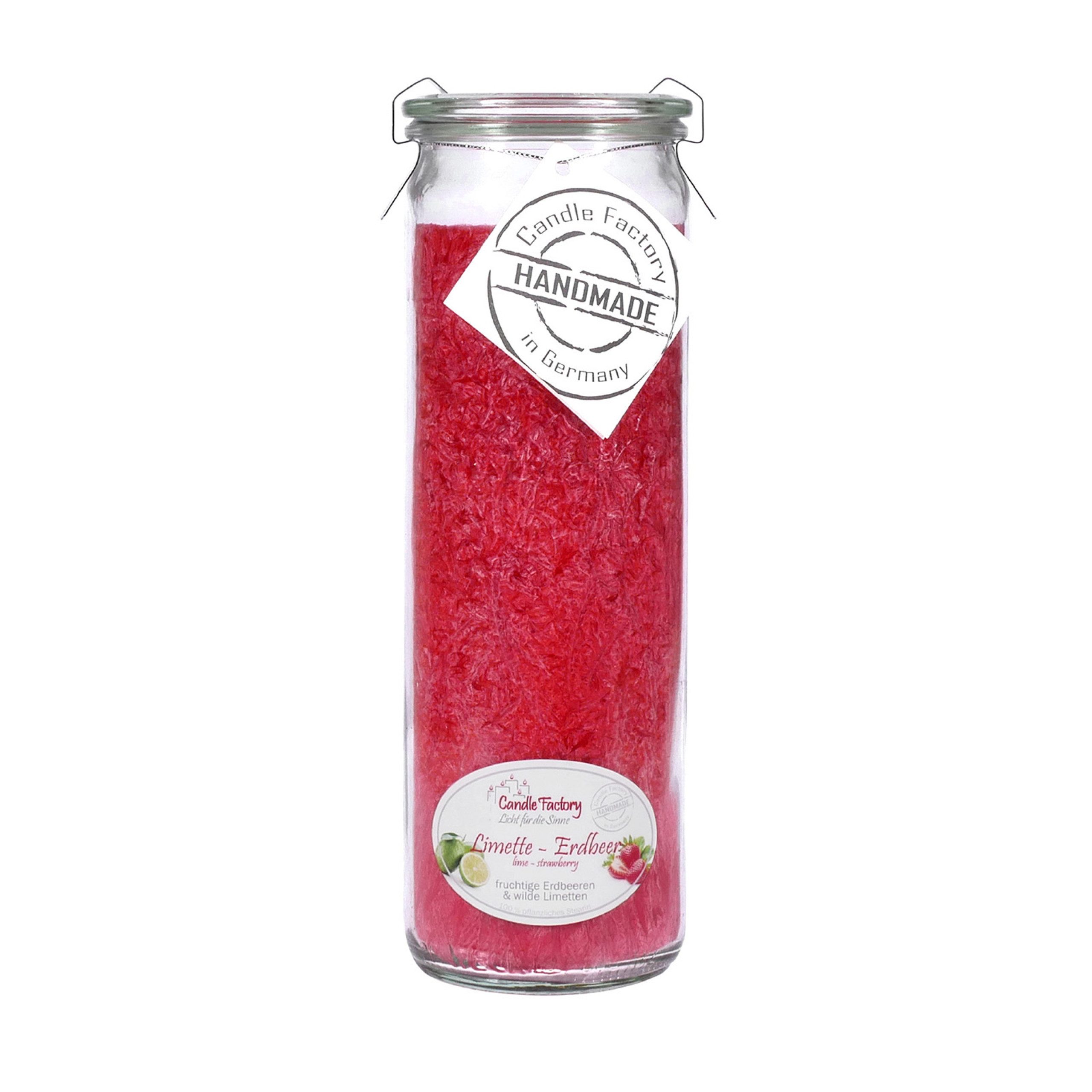 Candle Factory Duftkerze Candle Factory Big Jumbo Limette-Erdbeer Duftkerze Dekokerze 306157