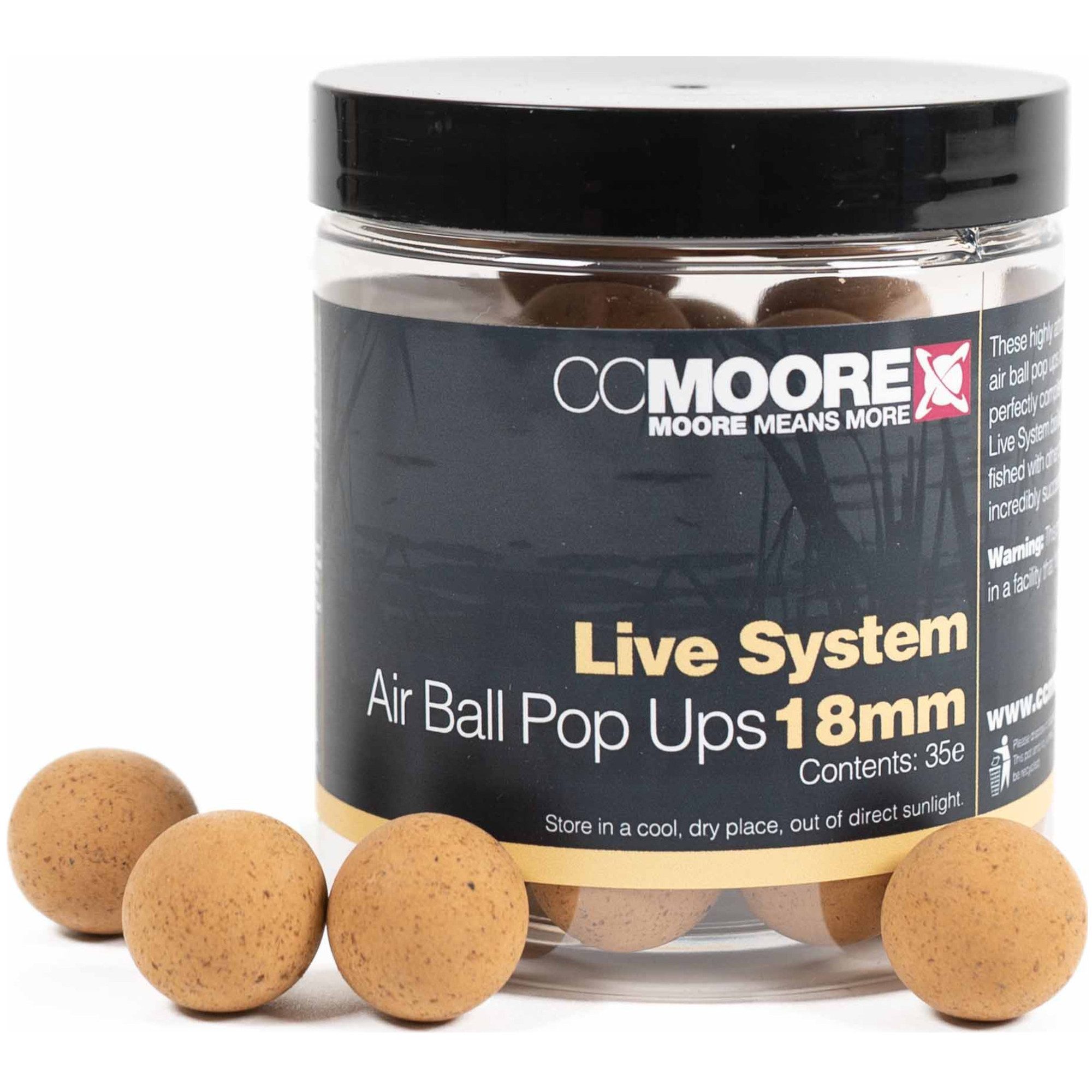 CC Moore Fischboilies Live System Air Ball Pop Ups 18mm