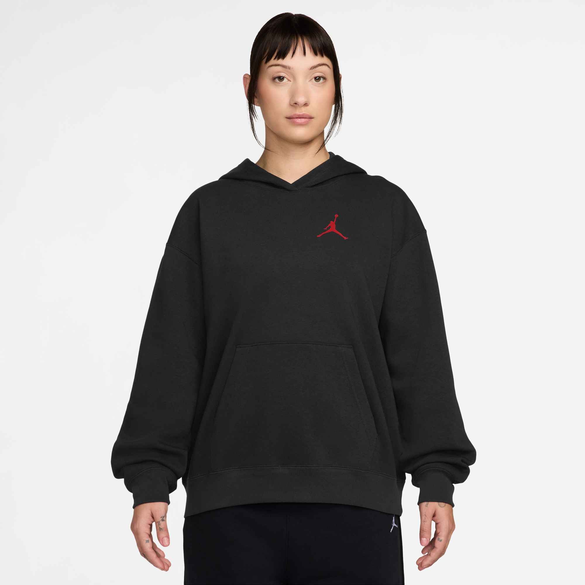 Jordan Kapuzensweatshirt W J JUMPMAN FLC PO 2 mit Kapuze und Kängurutasche, Basic Passform, in normaler Länge