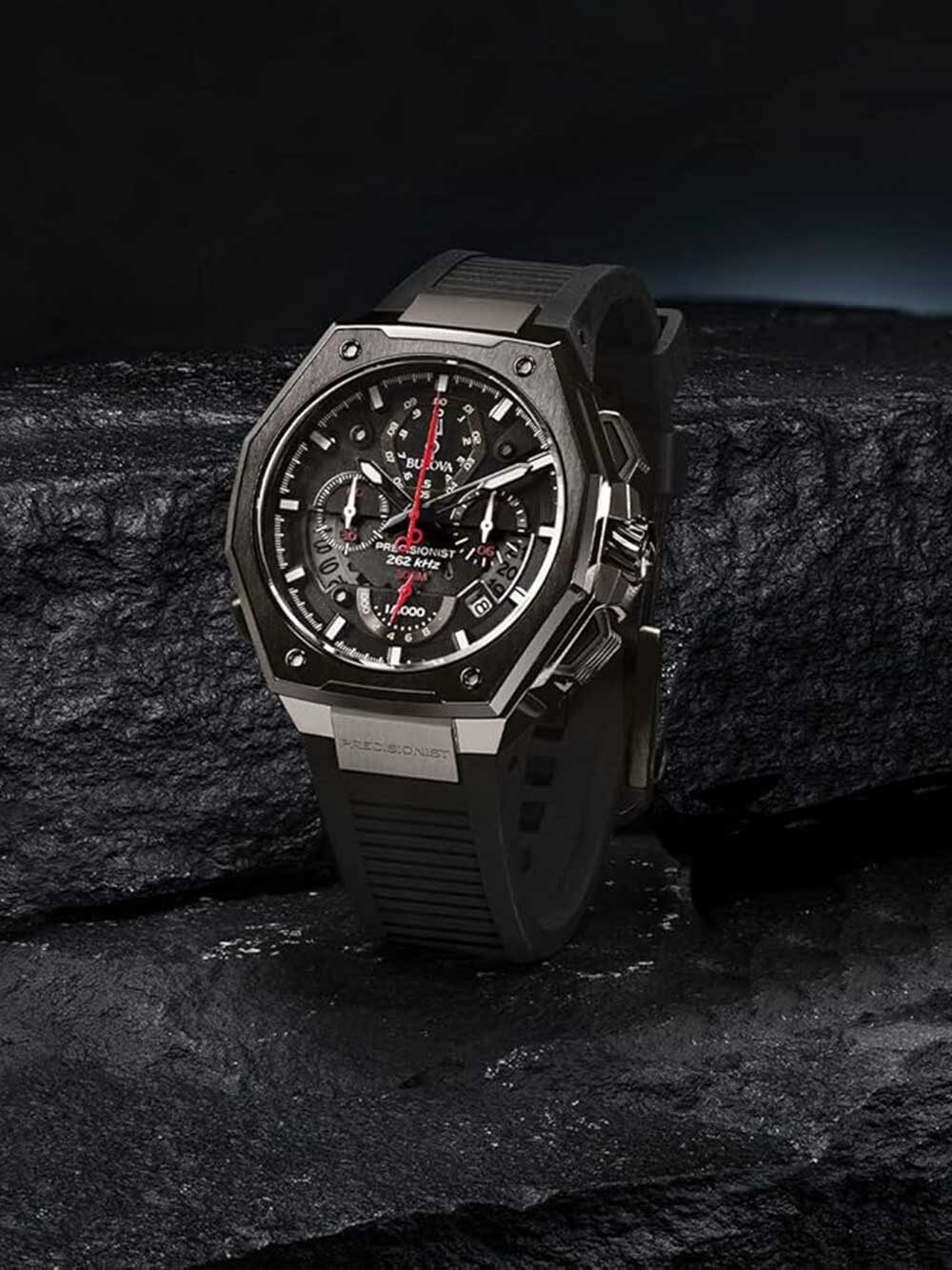 Bulova Quarzuhr Bulova 98B358 Precisionist Chronograph Herrenuhr 46mm 30ATM Bulova 98B358 Precisionist Chronograph Herrenuhr 46mm 30ATM – Bild 2 von 5