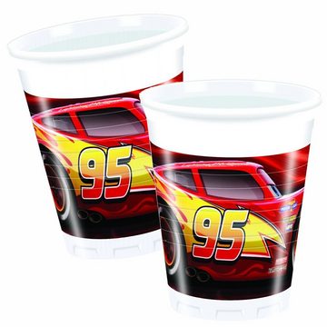 Party Fun Einweggeschirr-Set Set Party Disney Cars 36-teilig für 8 Personen Kinder Geburtstag