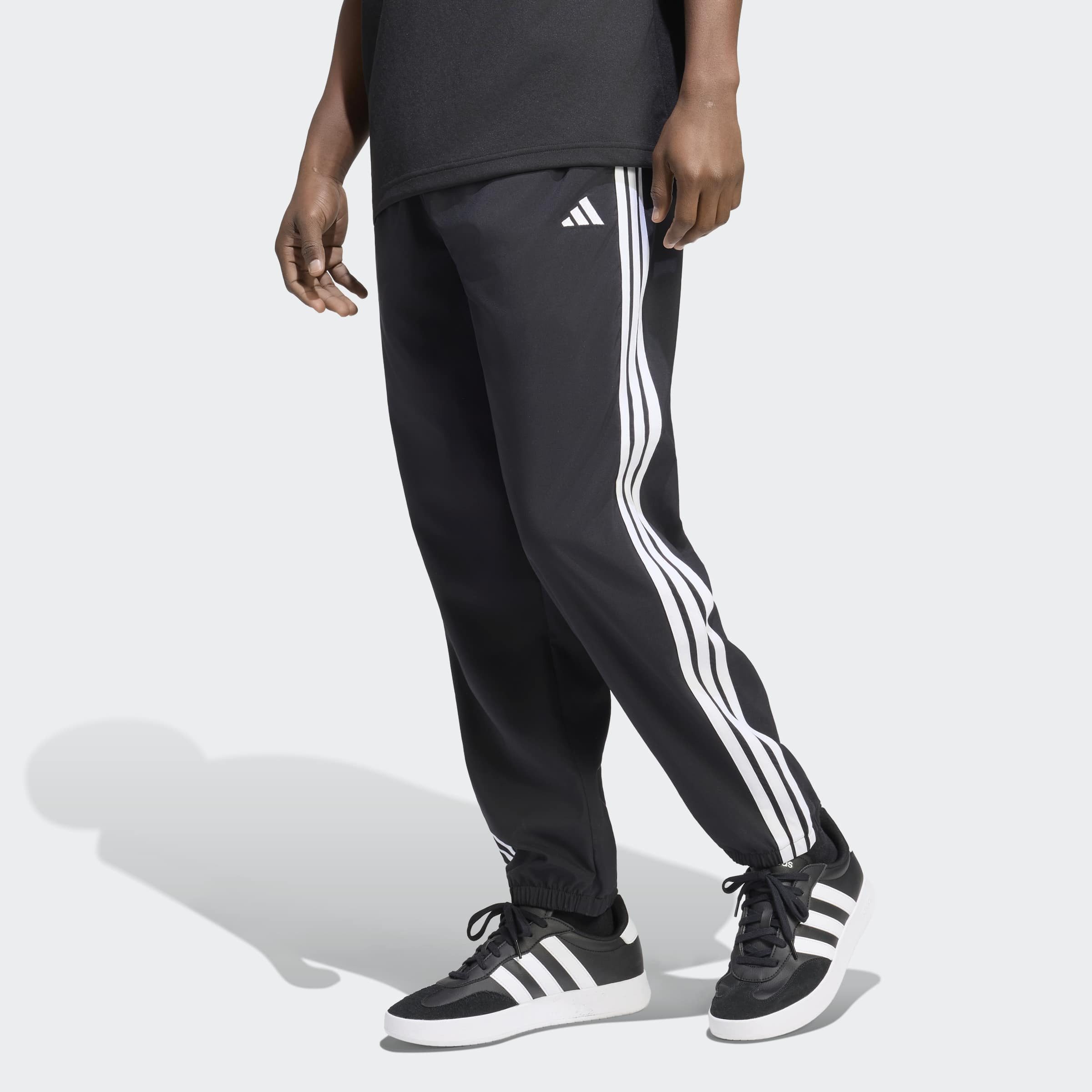 adidas Sportswear Sporthose ESSENTIALS 3-STREIFEN LITE, GEWEBT, SCHMAL ZULAUFEND, BÜNDCHEN