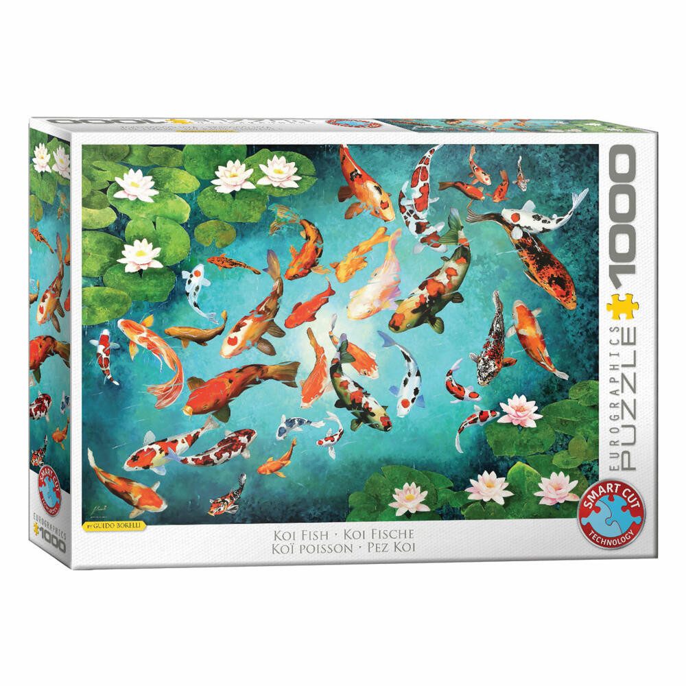 EUROGRAPHICS Puzzle Koi Fische von Guido Borelli, 1000 Puzzleteile