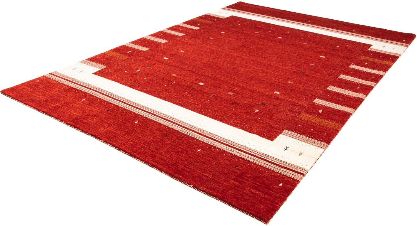Wollteppich Loribaft Minimal Rosso morgenland, x 296 Zertifikat 203 cm, mm, rechteckig, mit 18 Unikat Höhe