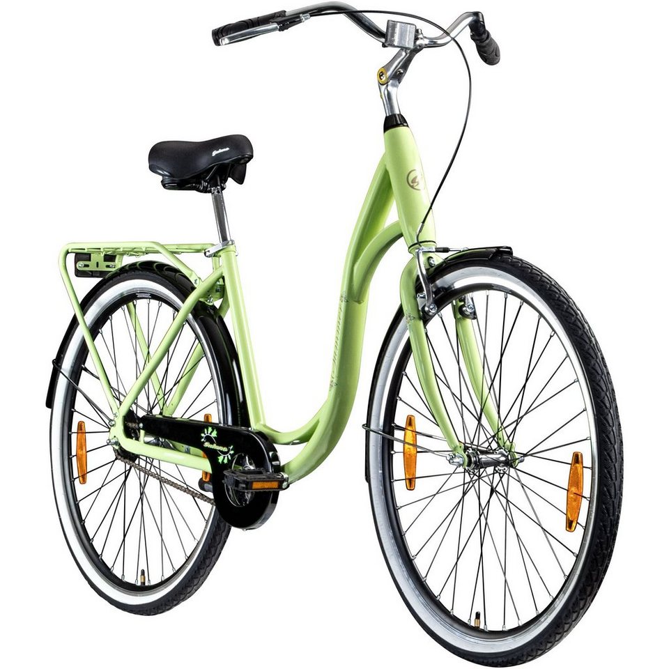 Galano Cityrad »Summer«, 1 Gang, ohne Schaltung, Singlespeed Hollandrad Damenrad 700c Fixie Fahrrad Single Speed Bike Fixed Gear