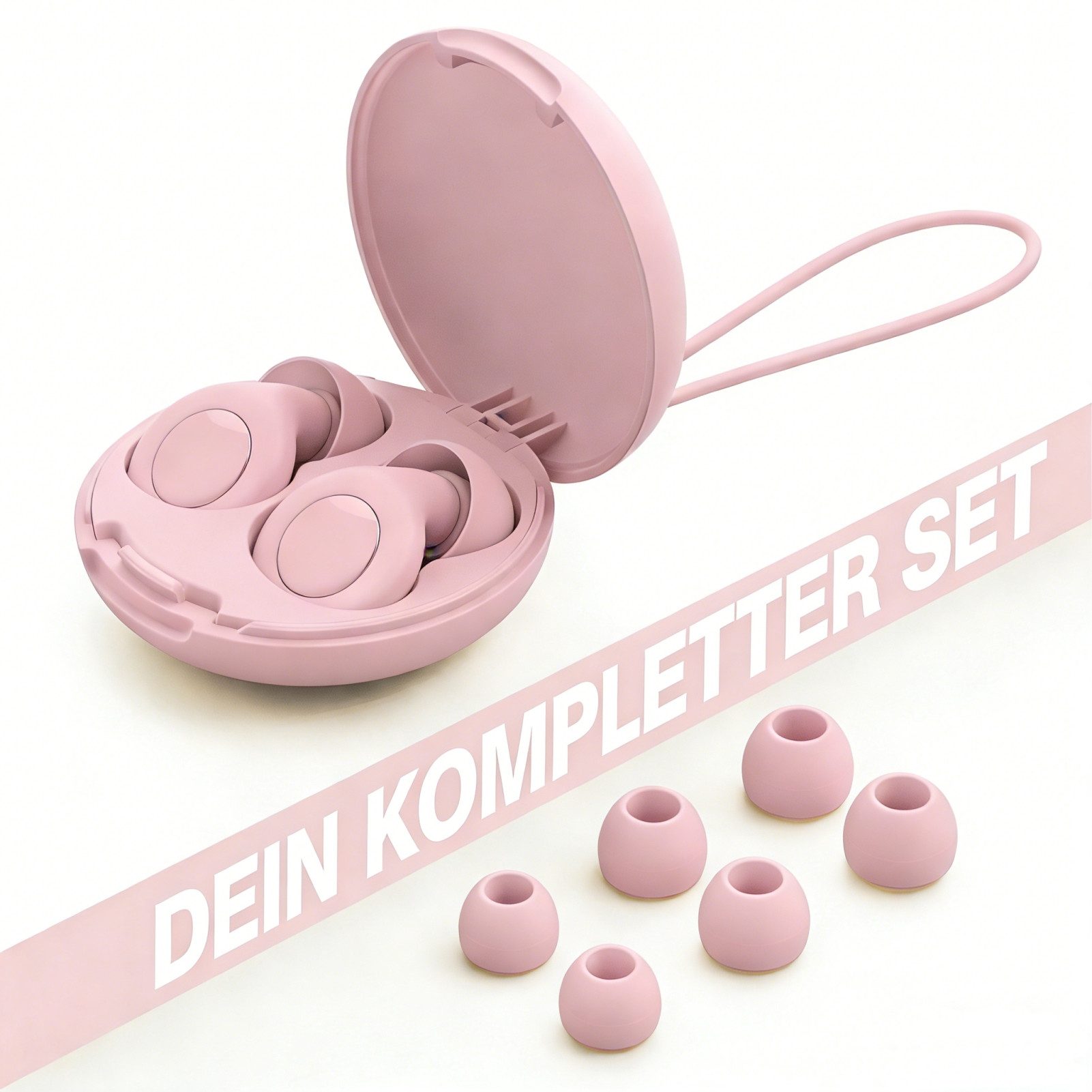 Jumpeak Gehörschutzstöpsel Ohrstöpsel Schlafen, Noise Cancelling, 4 Farben, IPX-8, Silikon, Blockiert Schnarchen & Lärm – endlich durchschlafen.
