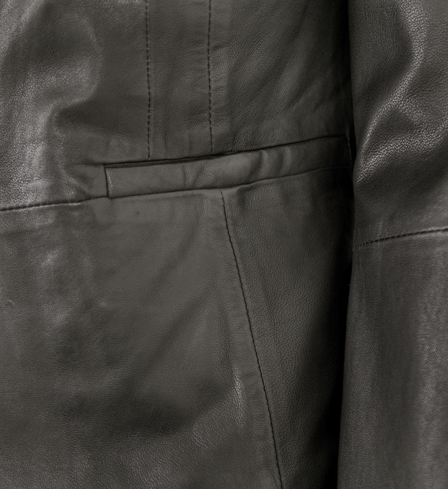 Jilani Lederjacke Evelyn Jilani - Damen Lederjacke Blazer Lammnappa schwarz – Bild 4 von 5