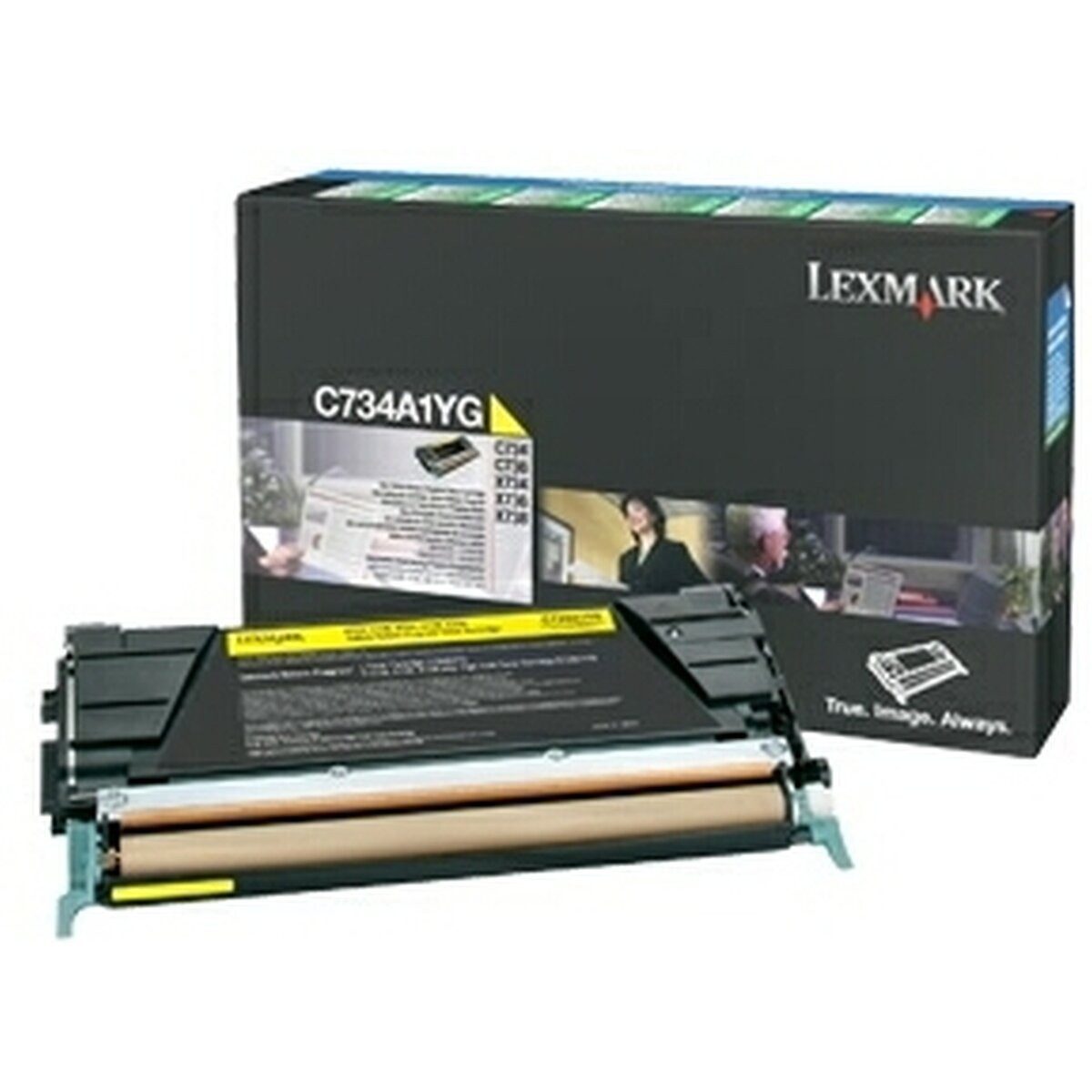 Lexmark Tonerpatrone Toner Original Lexmark C734A1YG gelb
