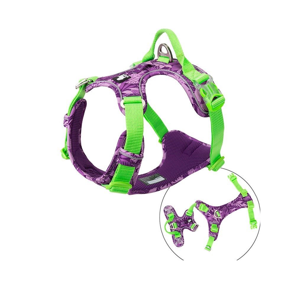 Truelove Hunde-Geschirr Geschirr Country Camouflage violett