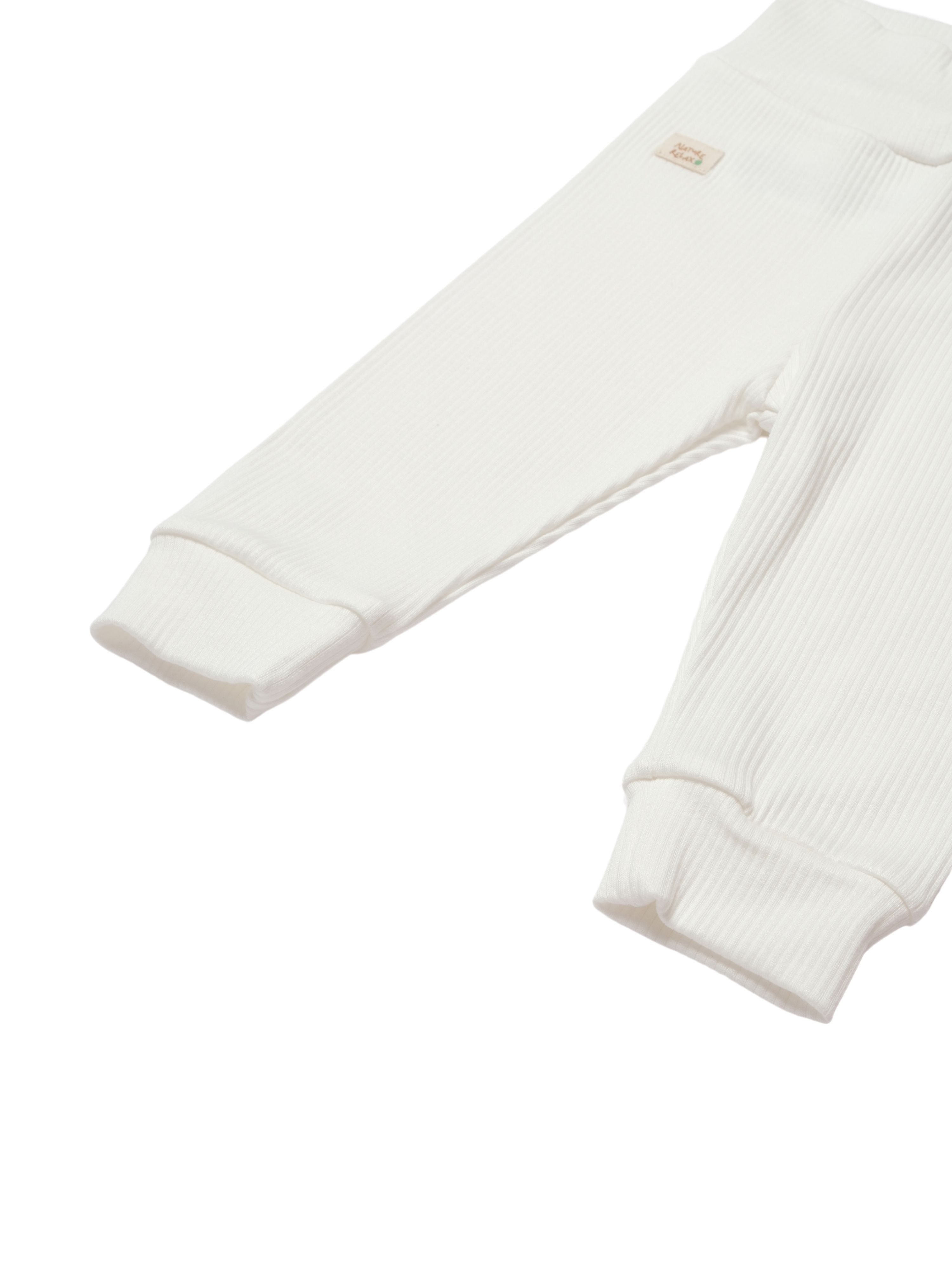 biorganic Funktionshose Baby Nature Relax Modal für Jungen und Mädchen Unisex Hose (1-tlg) gerippte Textilstruktur (Ripp), Modal und Bio-Baumwolle, Größe 68 - 86