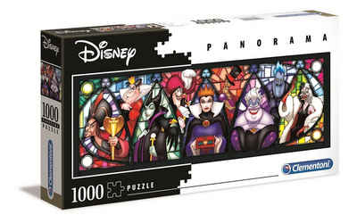 Clementoni® Puzzle »39516 Disney Vilains 1000 Teile Panorama Puzzle«, 1000 Puzzleteile