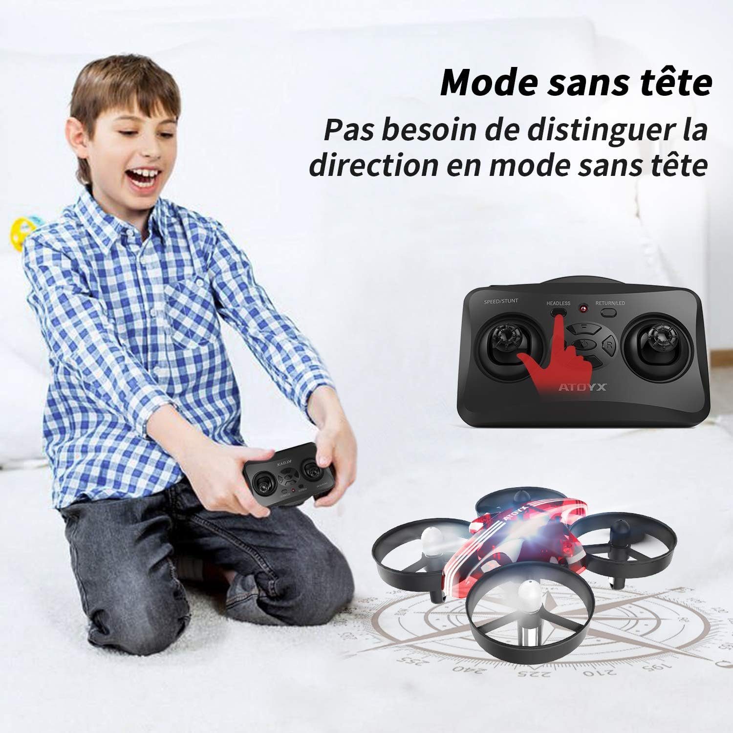 Anfänger Helikopter Geschenke mit Höhehalten) zum und Drohne (Kinder Drone RC ATOYX