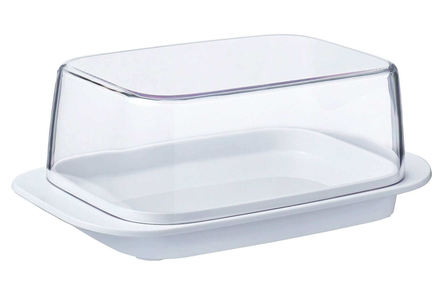 Mepal Butterdose BREAKFAST, 17 x 9,8 cm, Weiß, Transparent, Kunststoff, Spülmaschinengeeignet