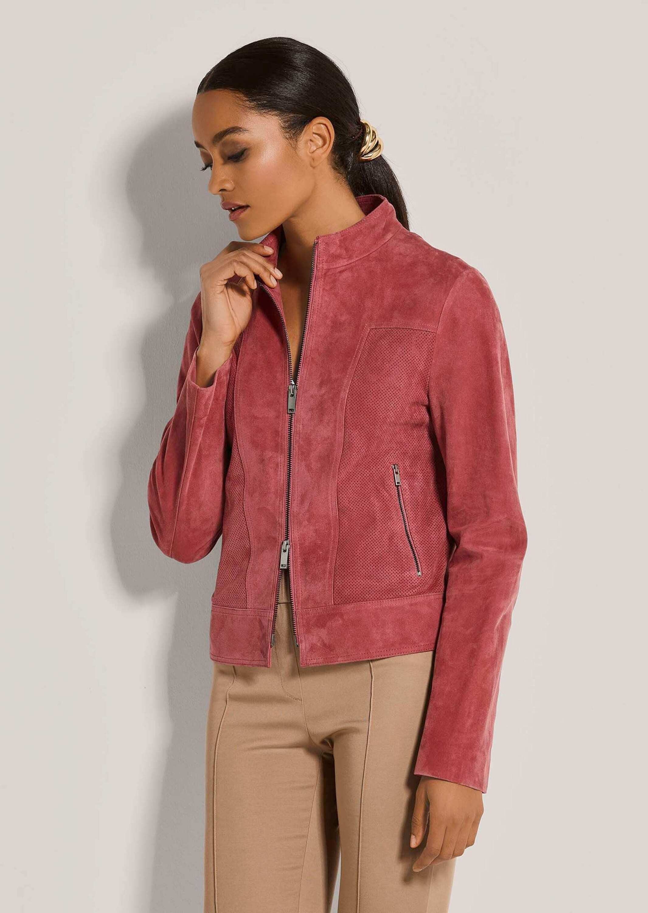 Lederjacke Ziegenvelours-Jacke