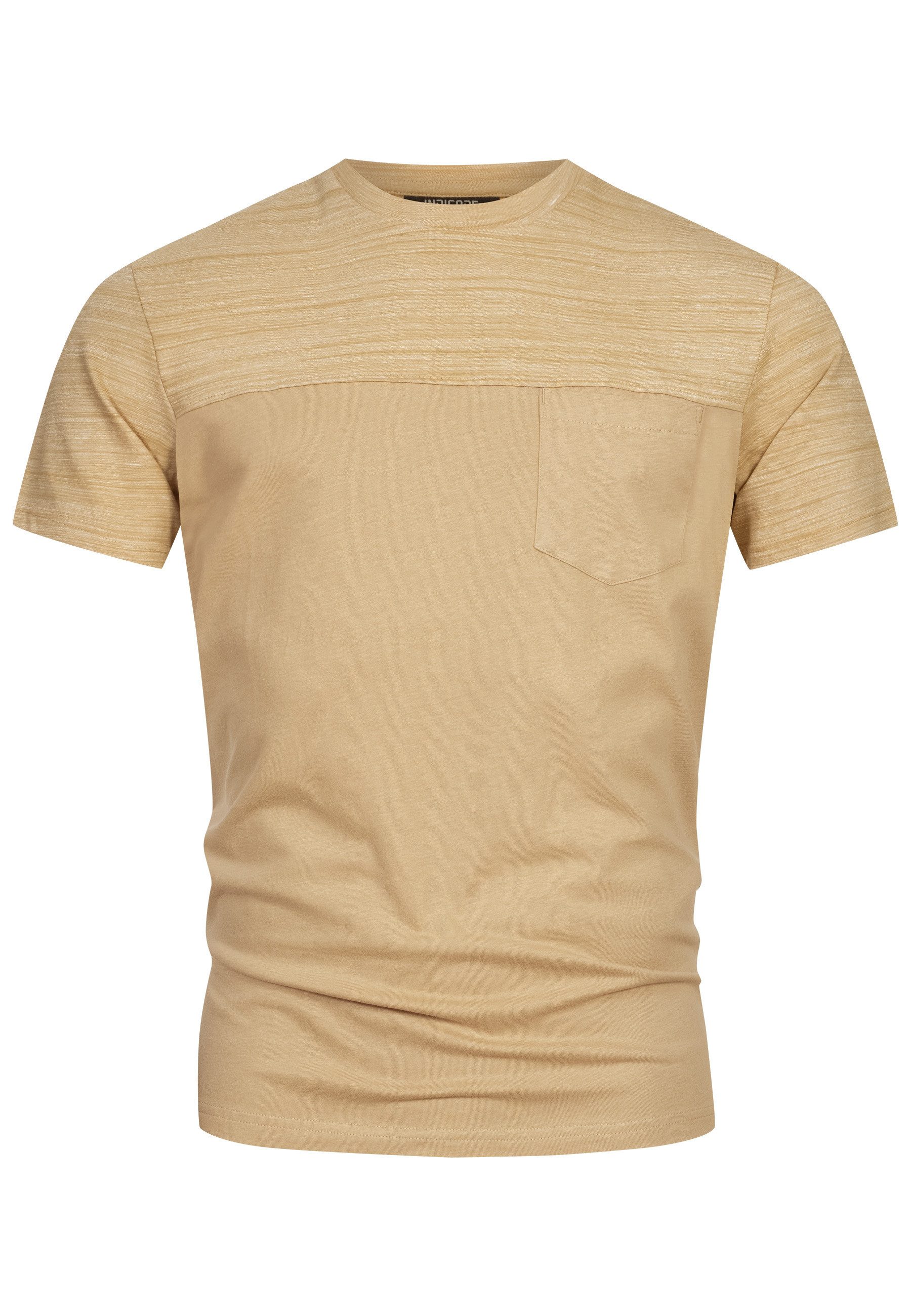 Indicode T-Shirt Herren INSprings Shirt Tee Herrenshirt mit dezenter Brustt günstig online kaufen