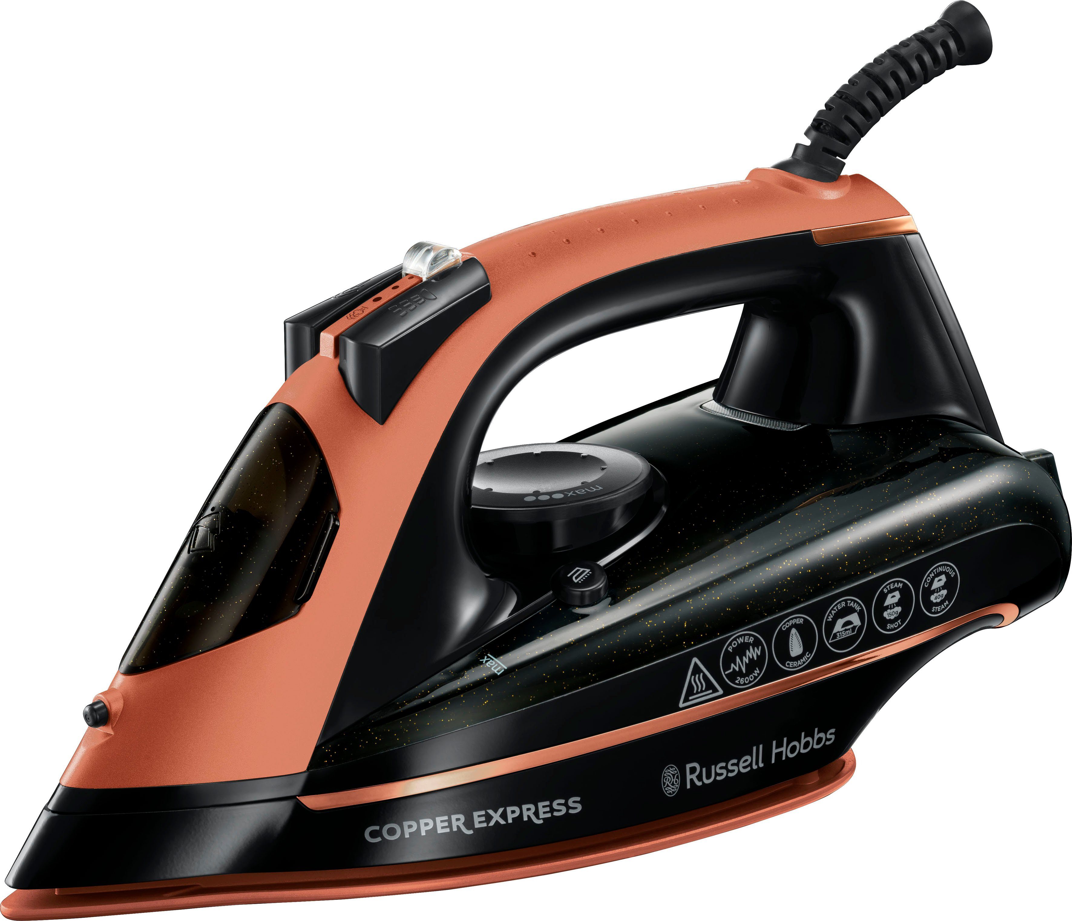 RUSSELL HOBBS Dampfbügeleisen 23975-56, Express W 2600 Copper