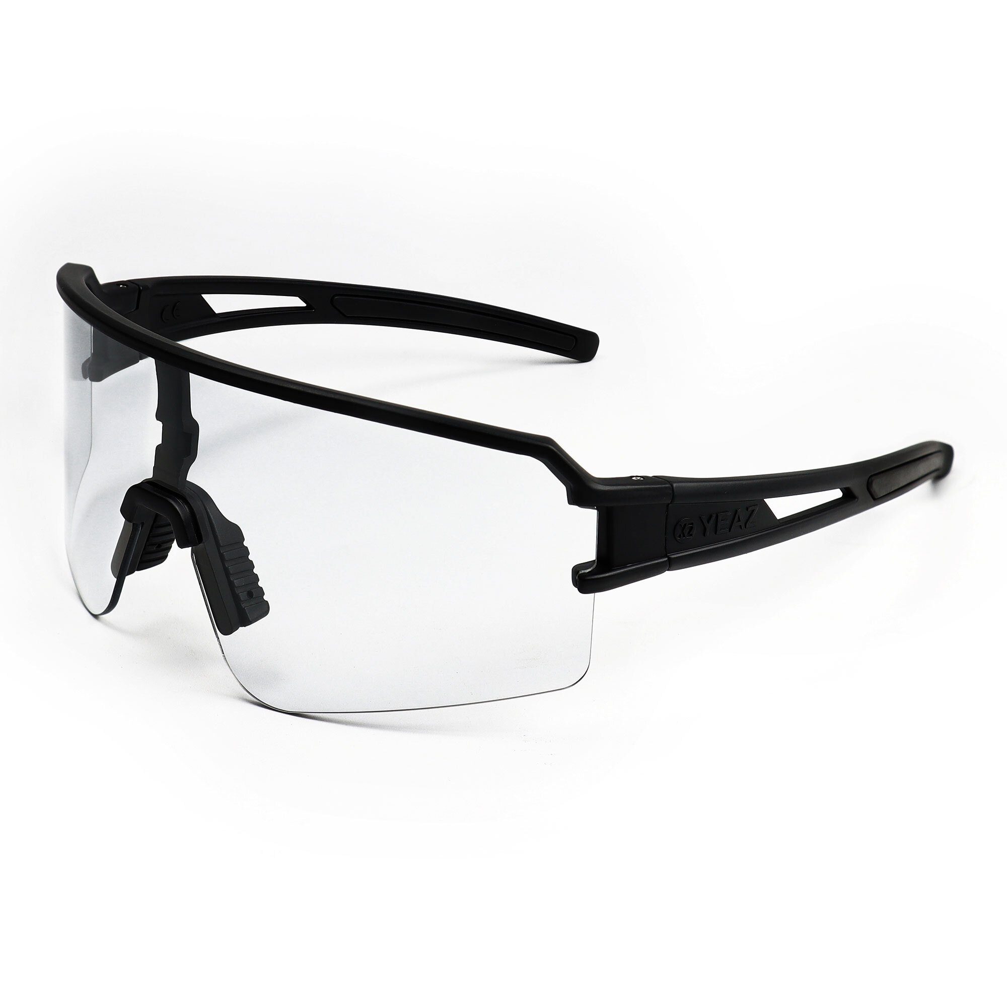 YEAZ Sportbrille sport-sonnenbrille Sport-Sonnenbrille weiß/transparent, transparent SUNSPOT / schwarz