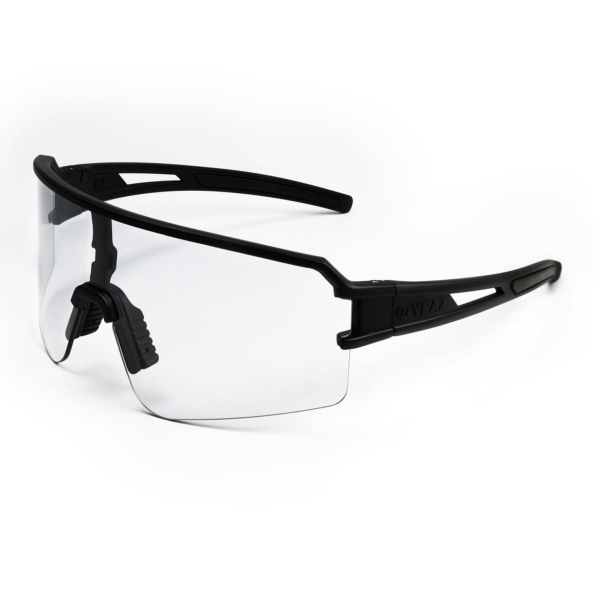 YEAZ Sportbrille SUNSPOT Sport-Sonnenbrille weiß/transparent, Sport-Sonnenbrille