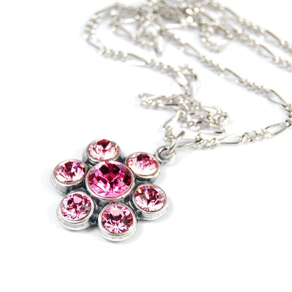 Krikor® Collection Kette mit Anhänger 8040 (Set, 1-tlg), Kette mit einem Blumen-Anhänger, made in germany