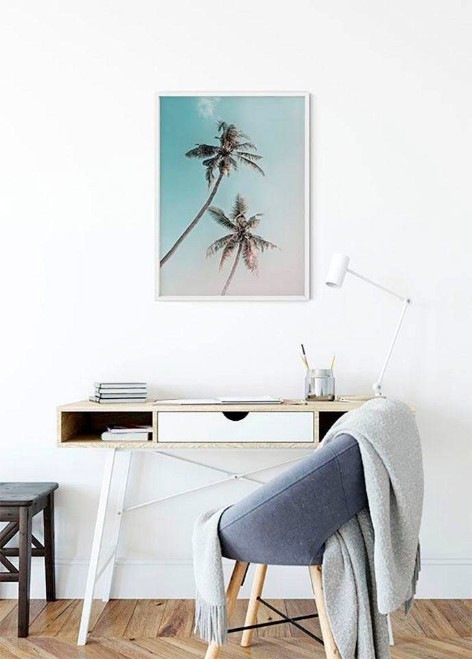 Komar Poster Miami Palms, Blätter, Pflanzen (1 St), Kinderzimmer, Schlafzimmer, Wohnzimmer | Poster